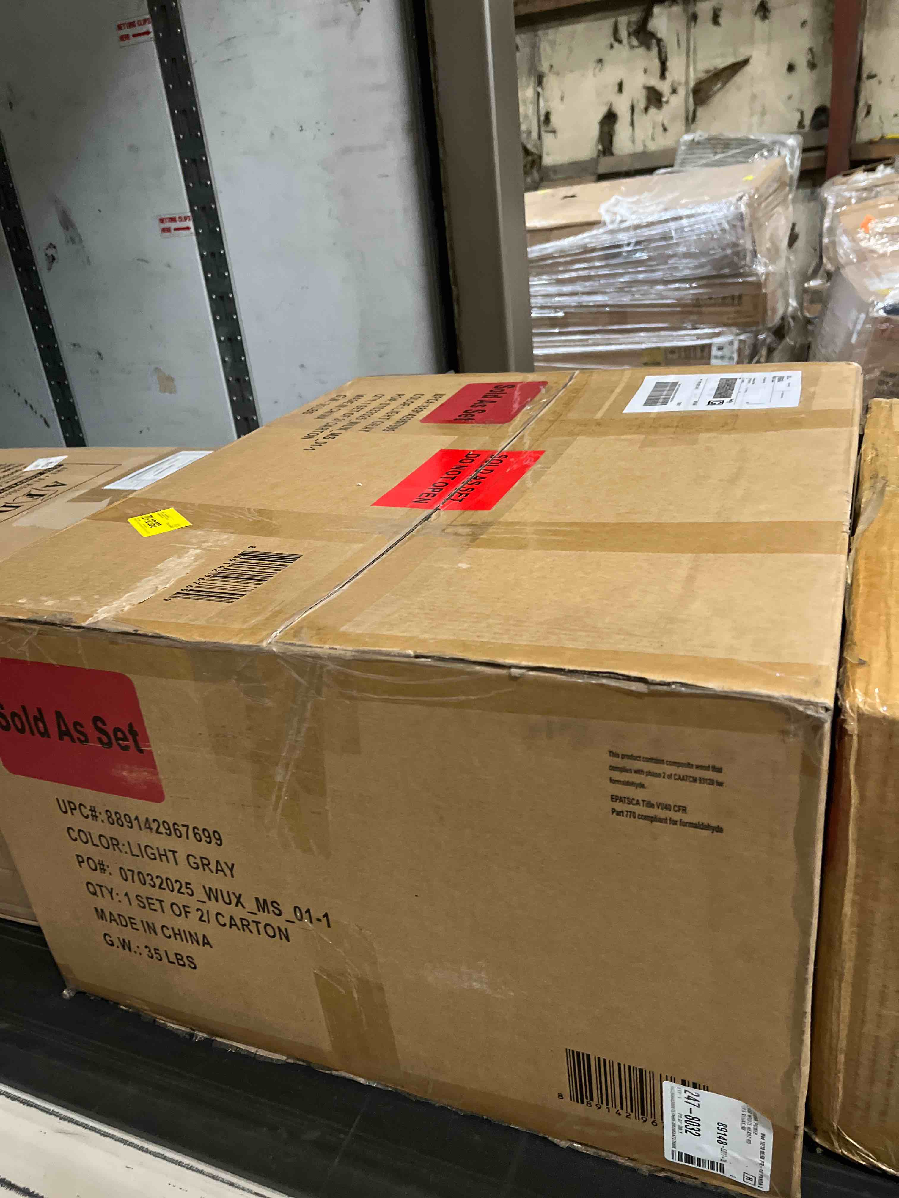 Condition photo showing As Is for Liekele Upholstered Counter Height Modern Dining Stools