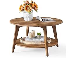 43.7'' W Solid Wood Oval Coffee Table with Fluted Design