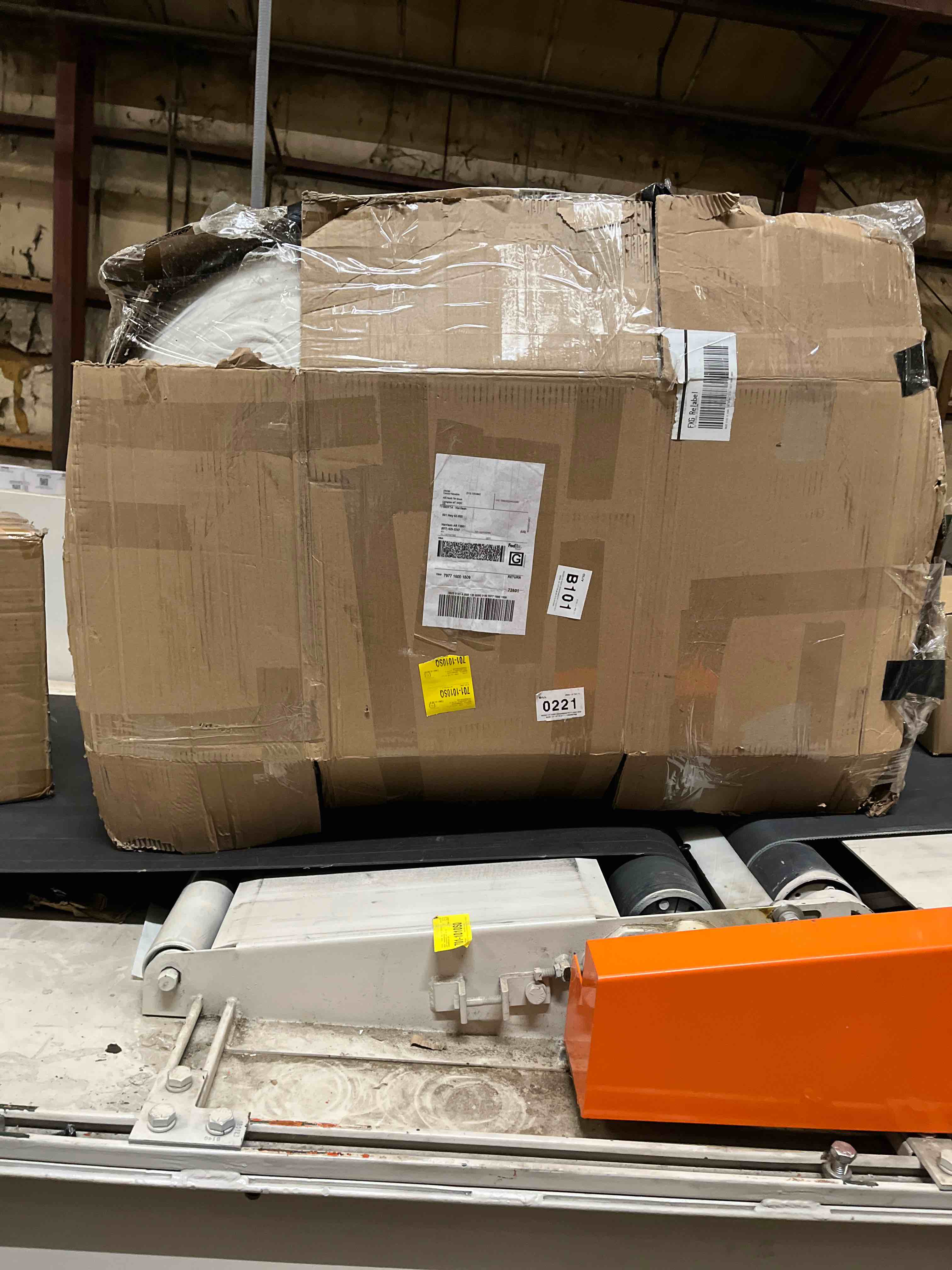 Condition photo showing As Is for Oversized Bean Bag Chair for Adults, 2-Seater Loveseat Sofa, Bean Bag Couch with Filler Giant Living Room Bean Bag Chair with Pocket, Big Lazy Sofa Accent Chair for Gaming, Reading