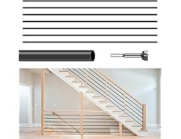 10pcs stair balusters 1/2" square metal stair balusters with baluster swivel shoes