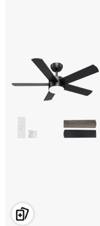 Vaczon 48" 5 - Blade Modern Ceiling Fan with LED Lights and Remote Control