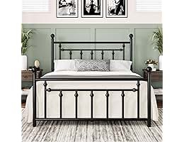 Kawamoto Metal Platform Bed Frame with Elegant Modern Design
