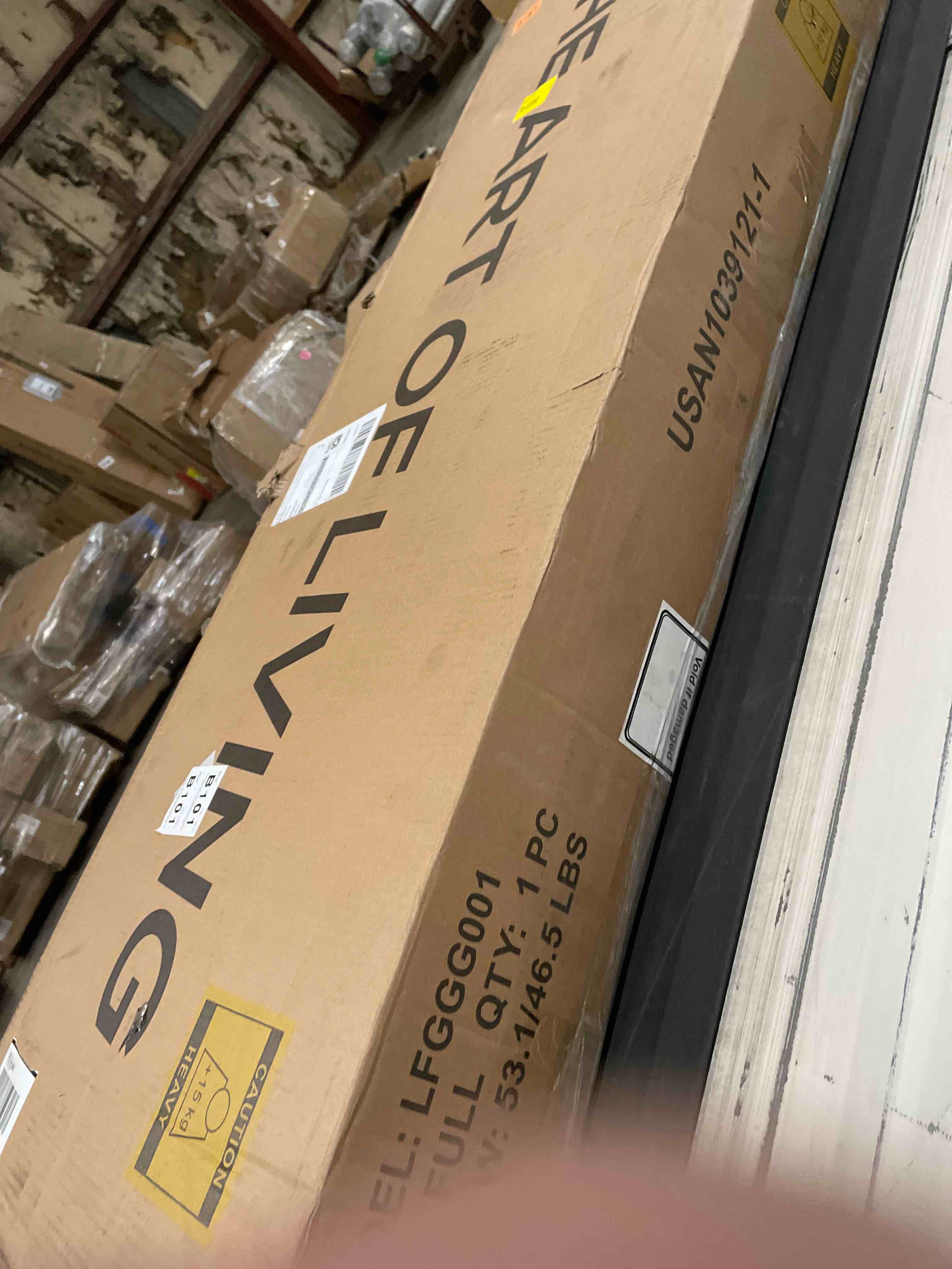 Condition photo showing As Is for Kawamoto Metal Platform Bed Frame with Elegant Modern Design