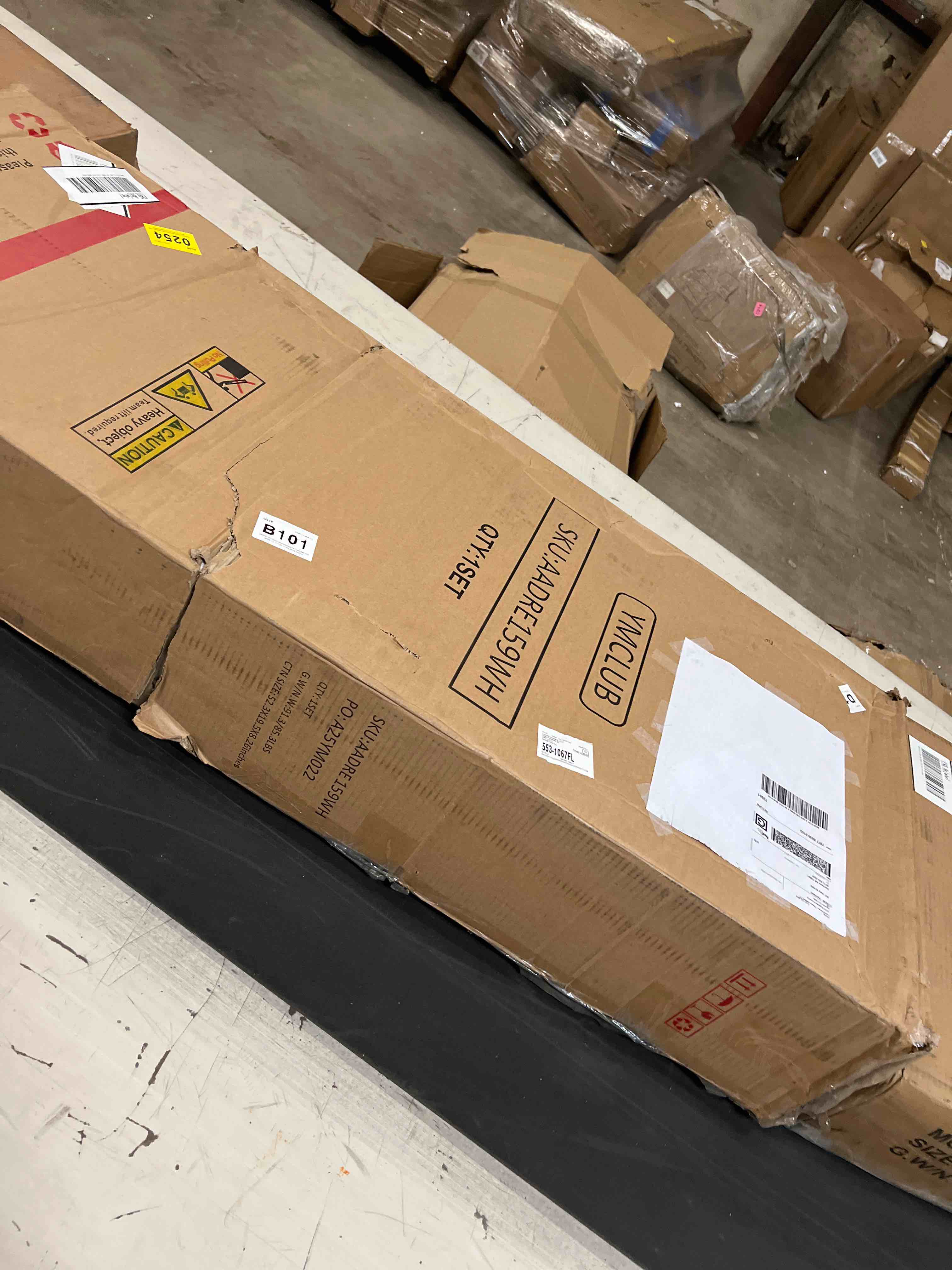 Condition photo showing As Is for 3 Pieces Bedroom Set With 7 Drawer Dresser And 1 Drawer Nightstands