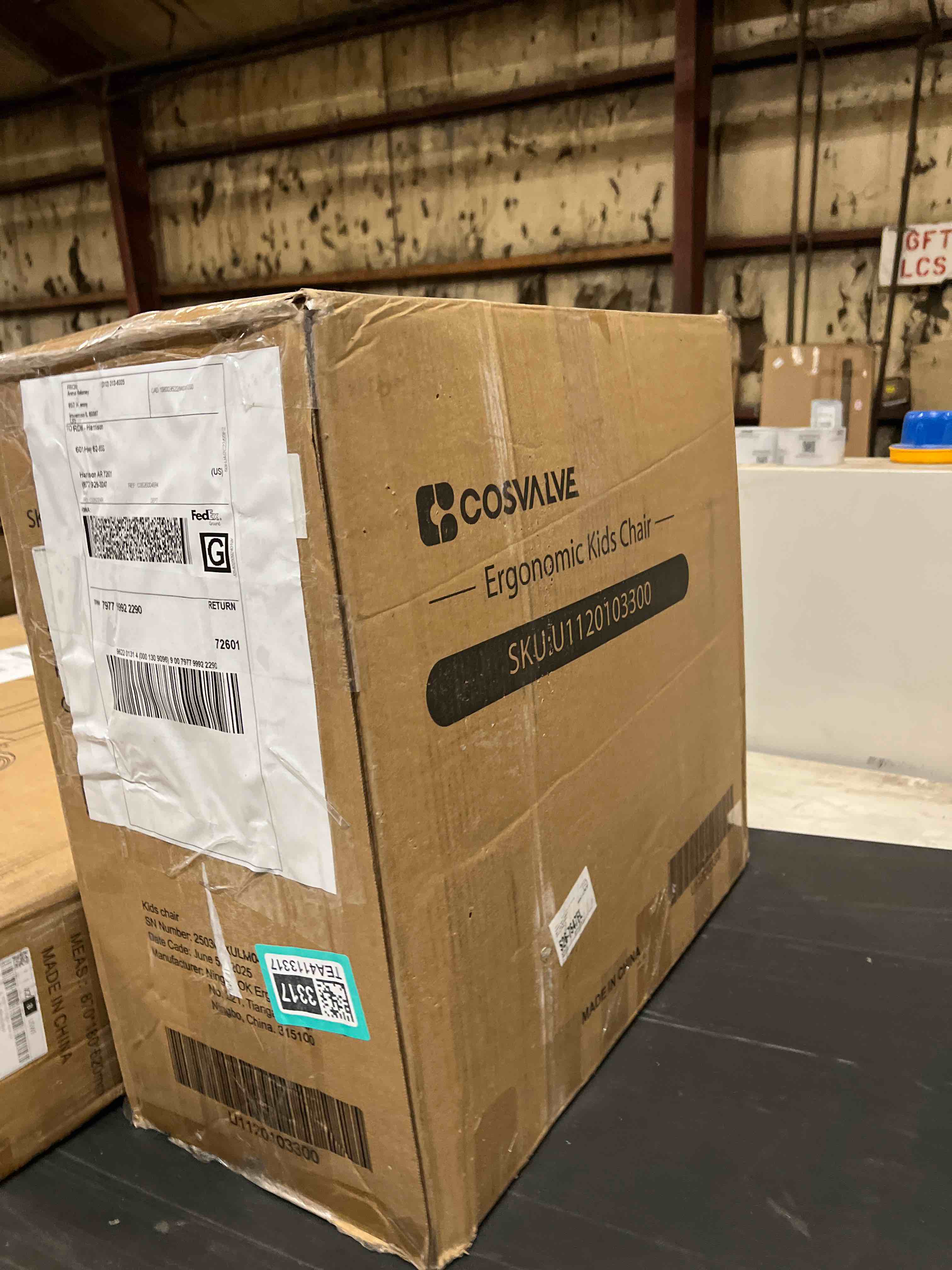 Condition photo showing As Is for Adjustable Height Kids Desk Chair With Sit-locking Casters, Study Computer Chair With Armrest