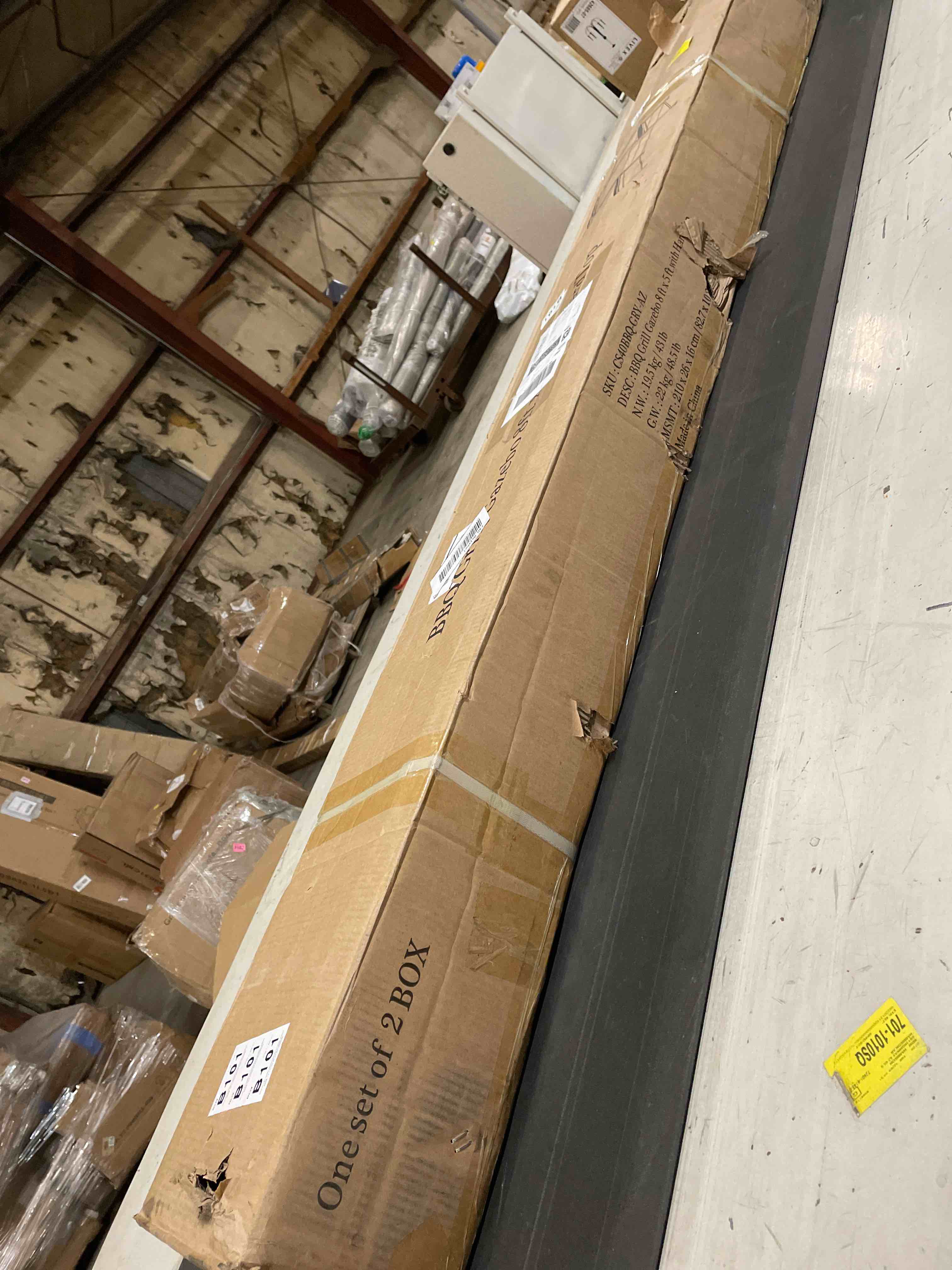 Condition photo showing As Is for 8 Ft. W X 5 Ft. D Steel Grill Gazebo