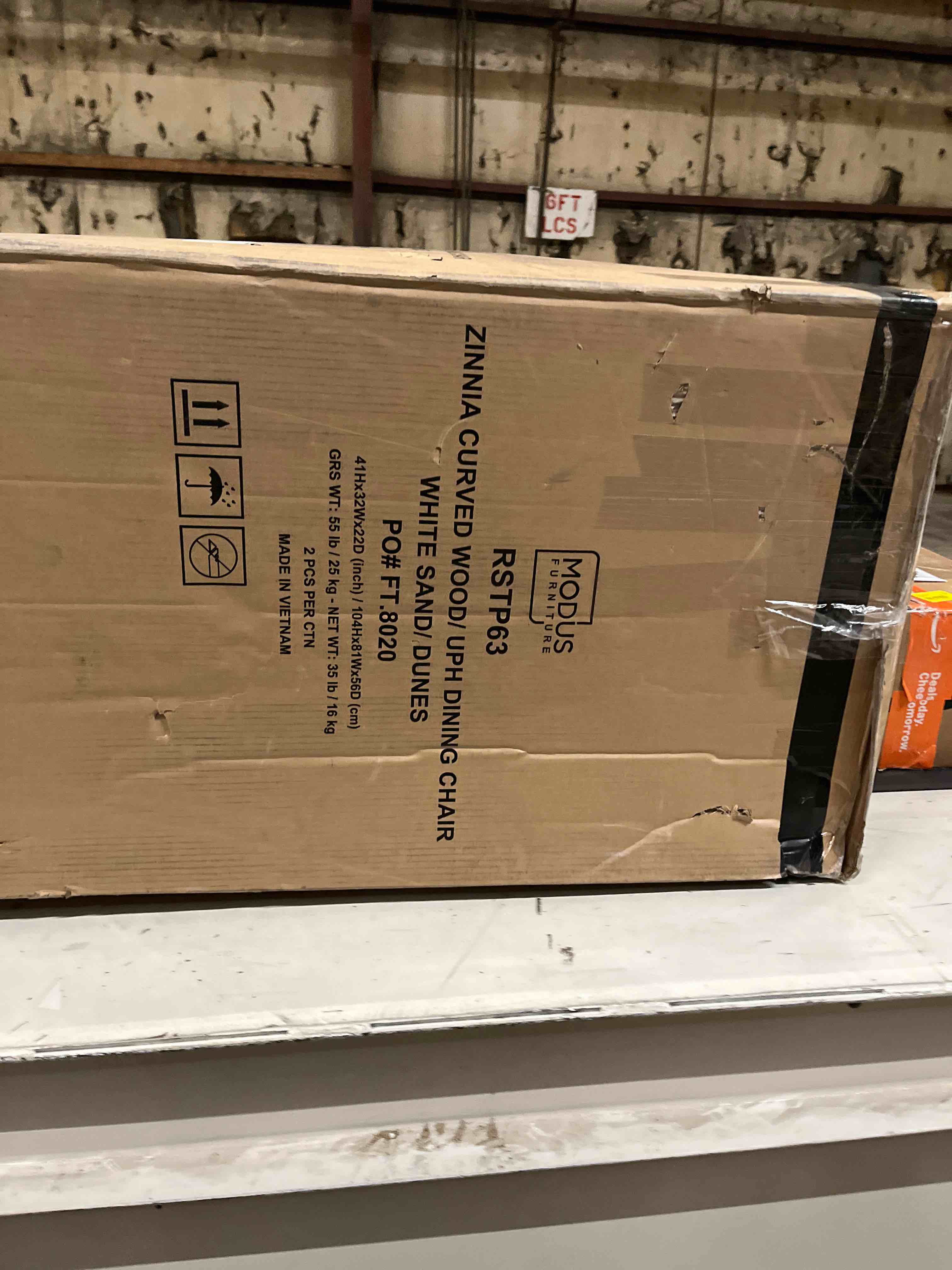 (Color may vary) Reinolde cushioned dining chair Dune