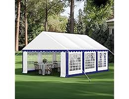 canopy party tent with 2 removable sidewalls, waterproof outdoor shelter
