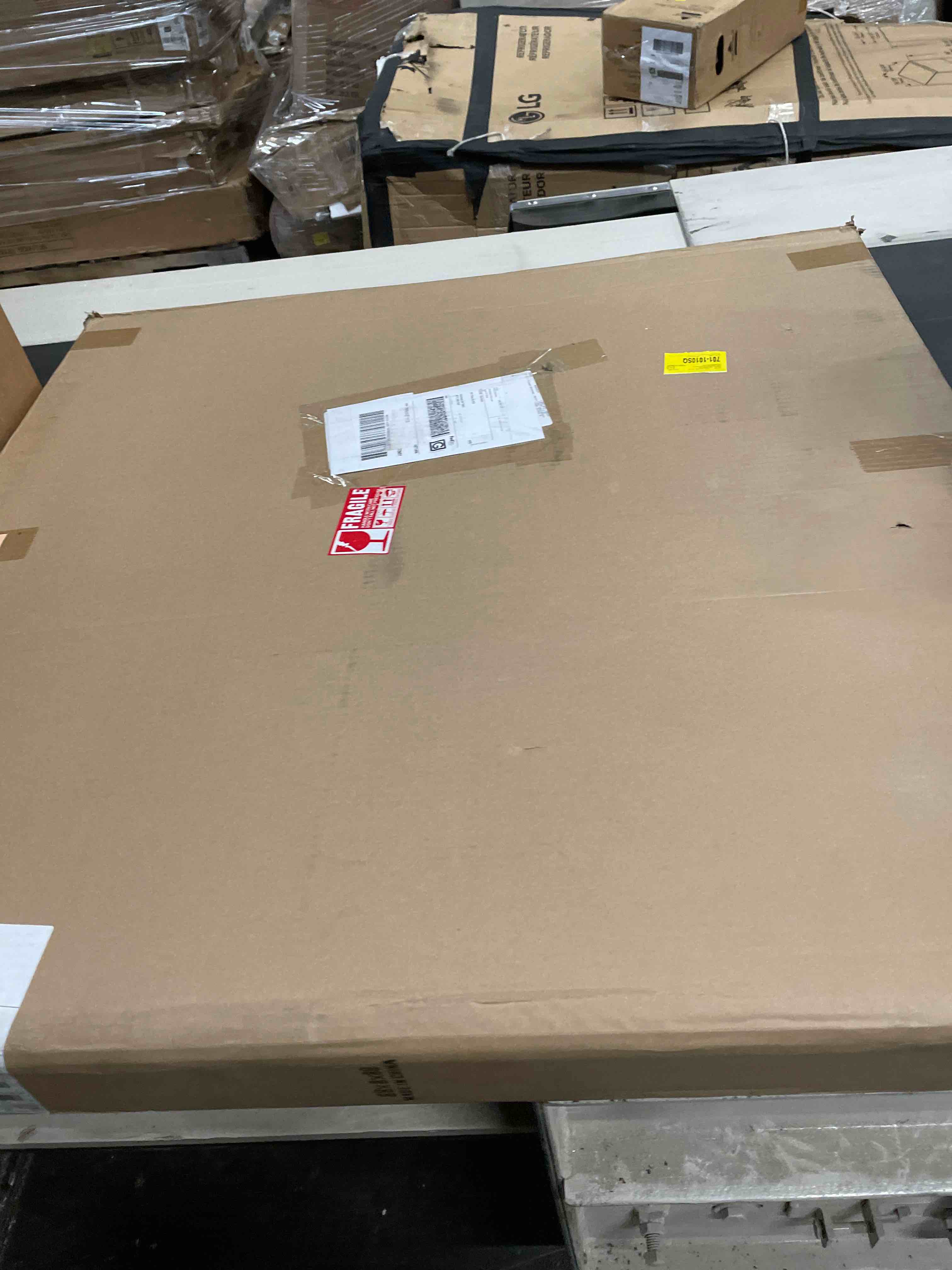 Condition photo showing As Is for Stockham 1-Light Circle Chandelier Round Kitchen Island Pendant Remote Dimmable