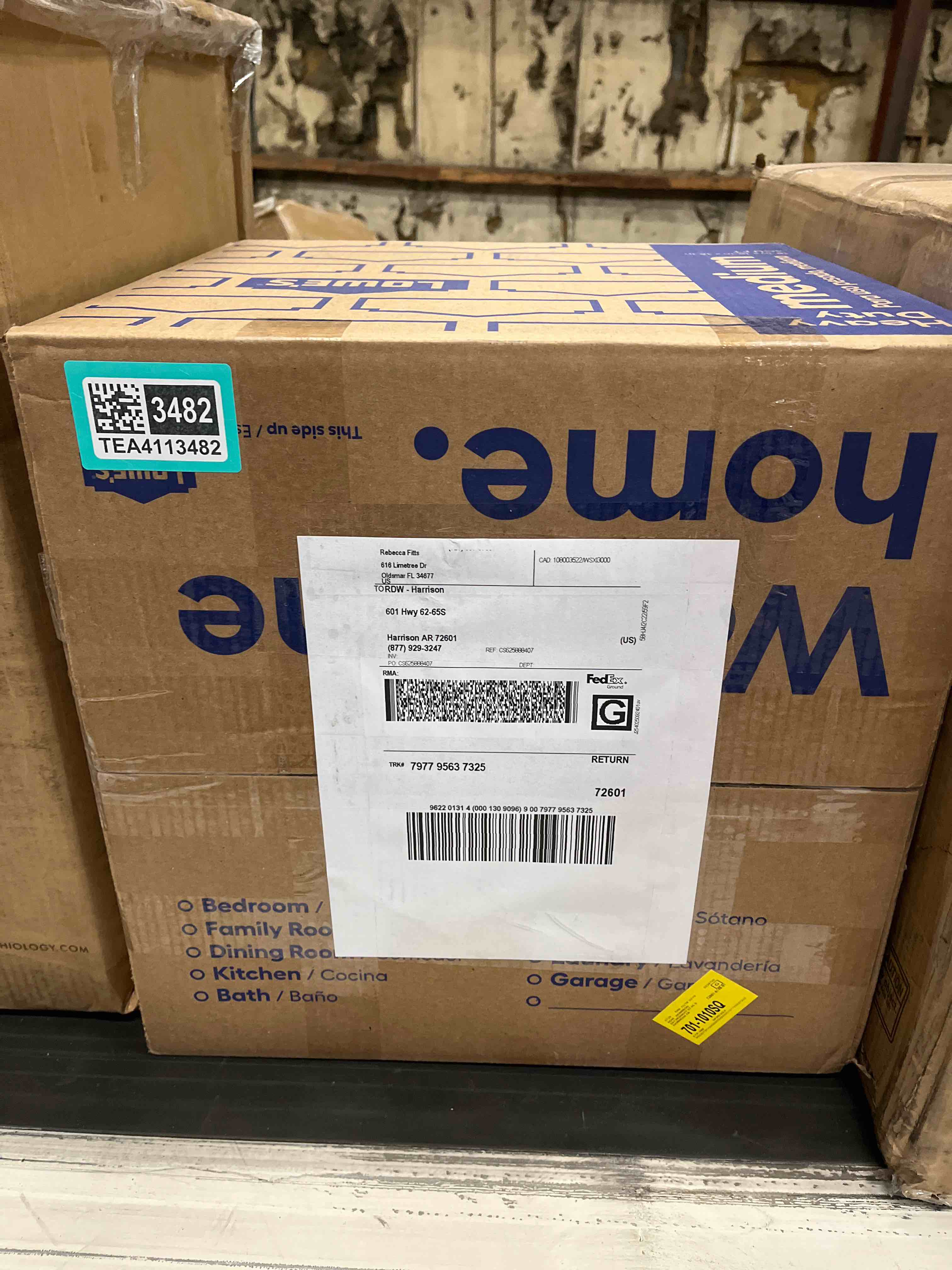 Condition photo showing As Is for Narrow Solid Wood Nightstand with 2 Drawers