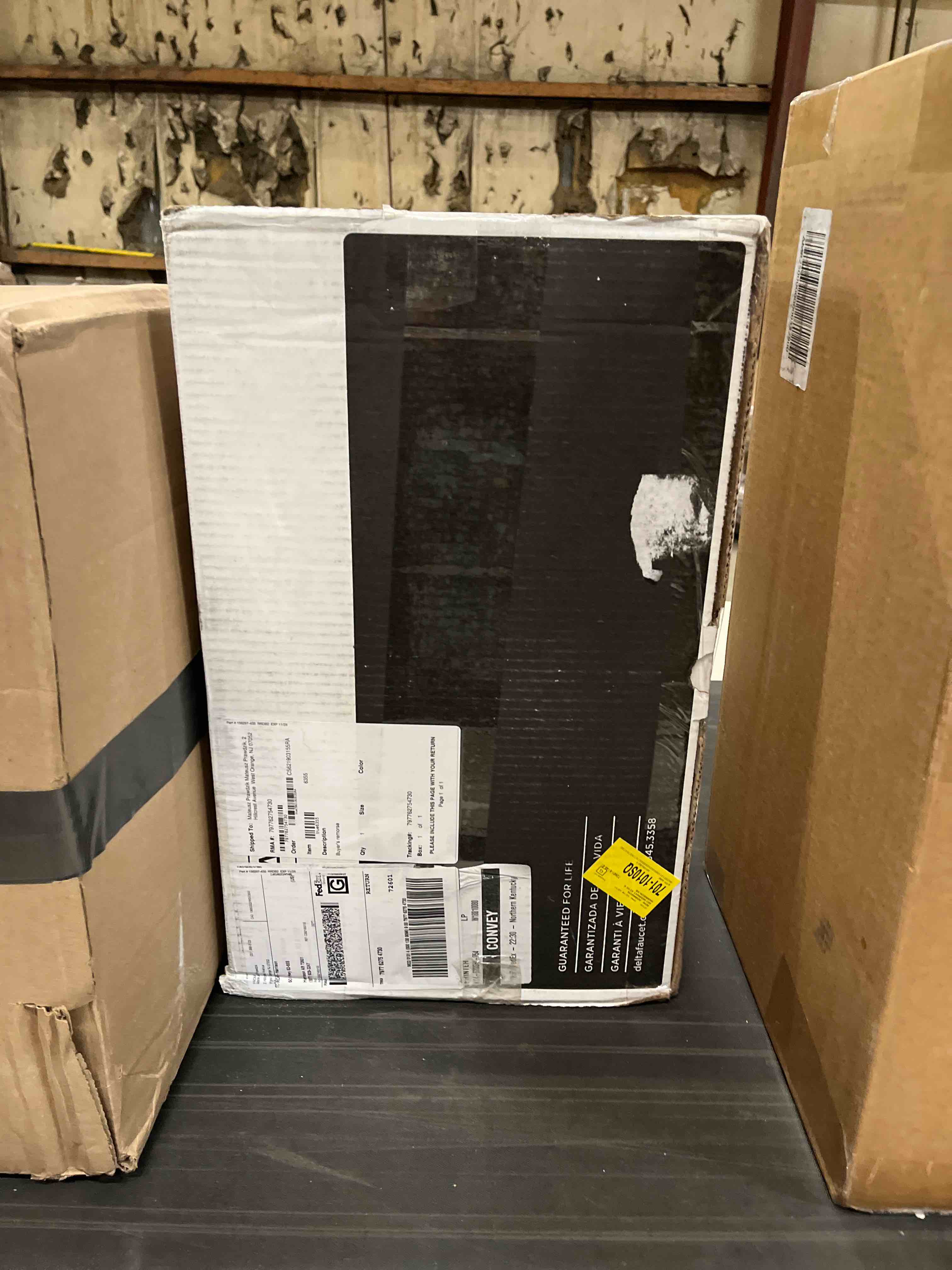 Condition photo showing As Is for Modern Raincan Round Shower System, Rain Shower Head with Handheld Spray, Shower Faucet Set