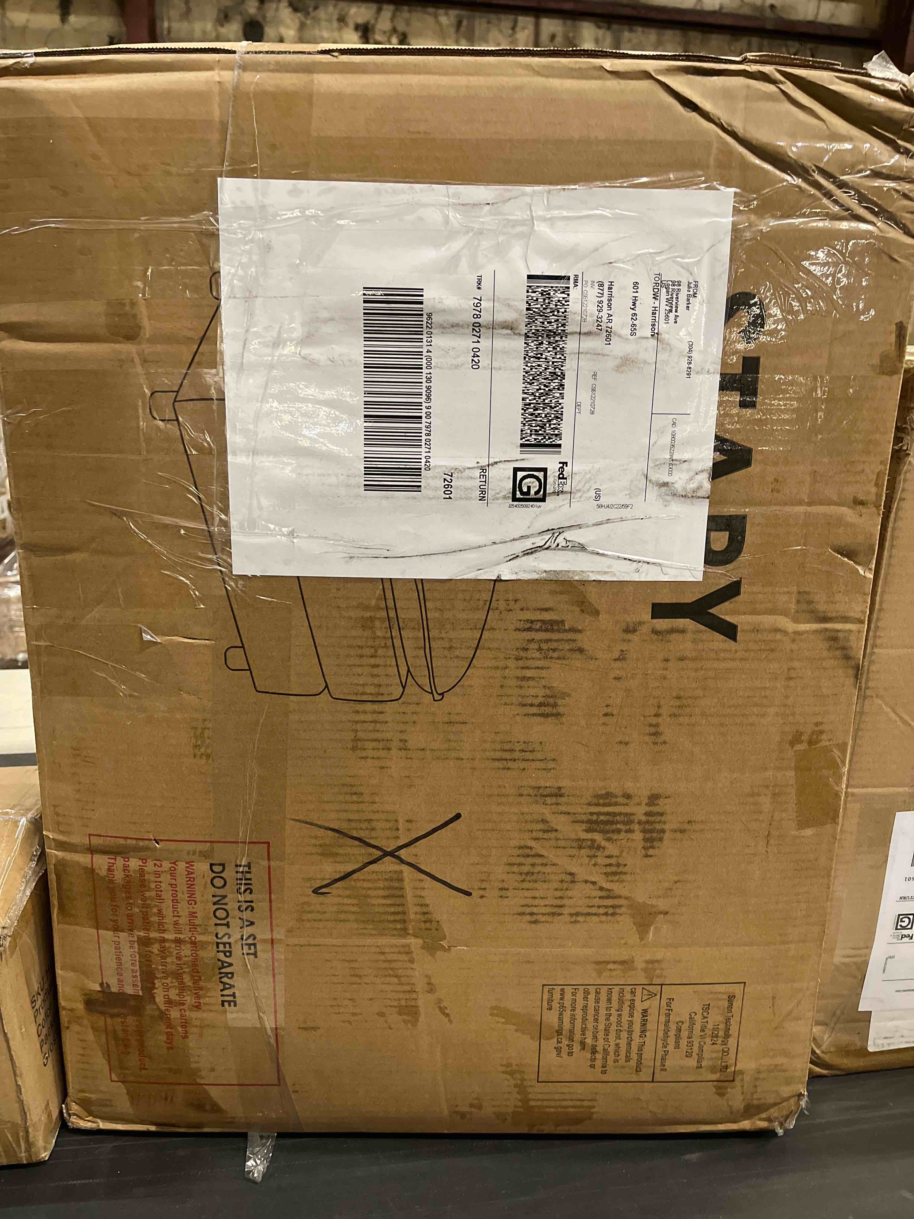 Condition photo showing As Is for Artoria 32.9 Wide Accent Chairs with Ottoman