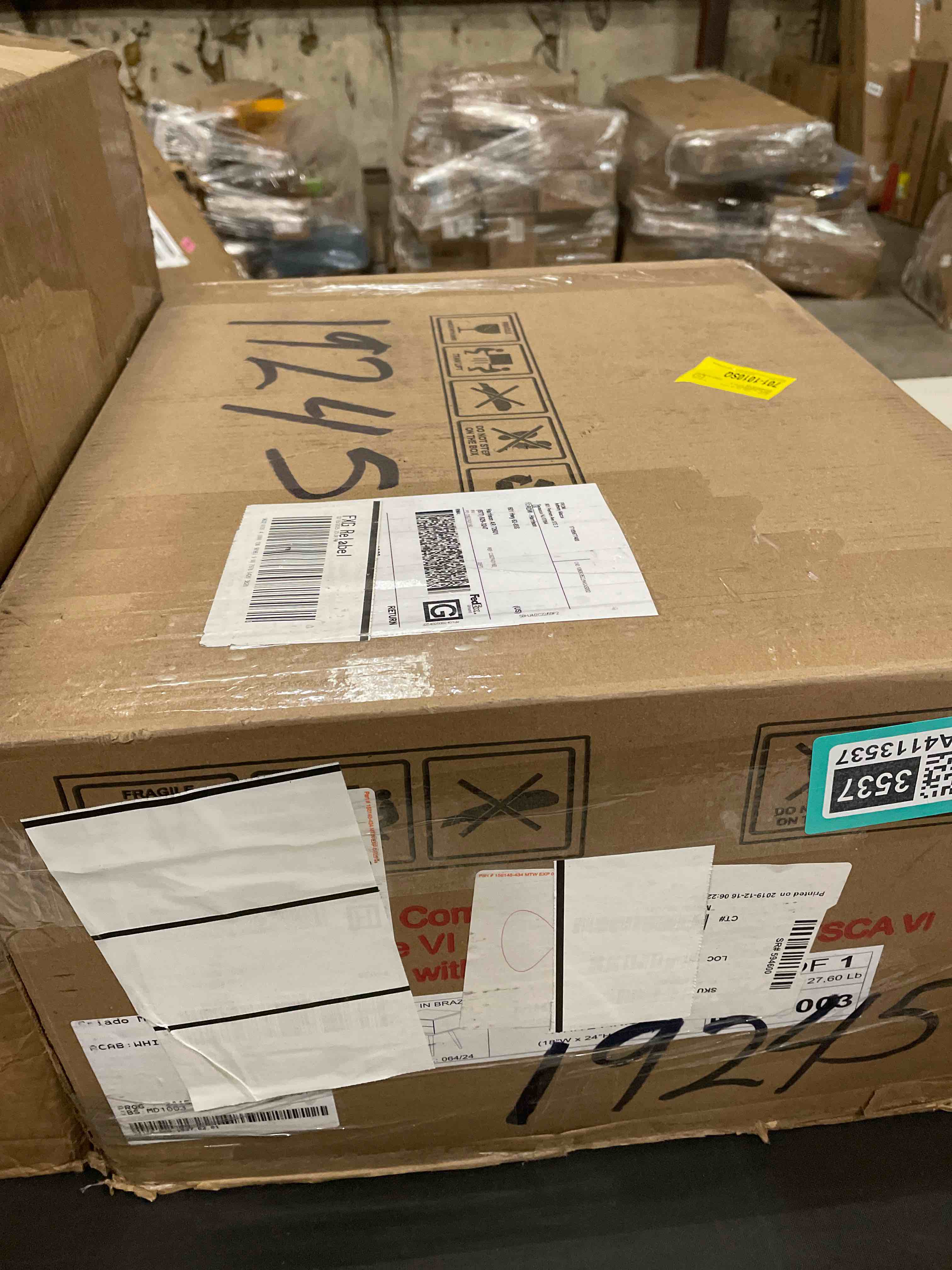 Condition photo showing As Is for Ashlie 2 Drawer Nightstand