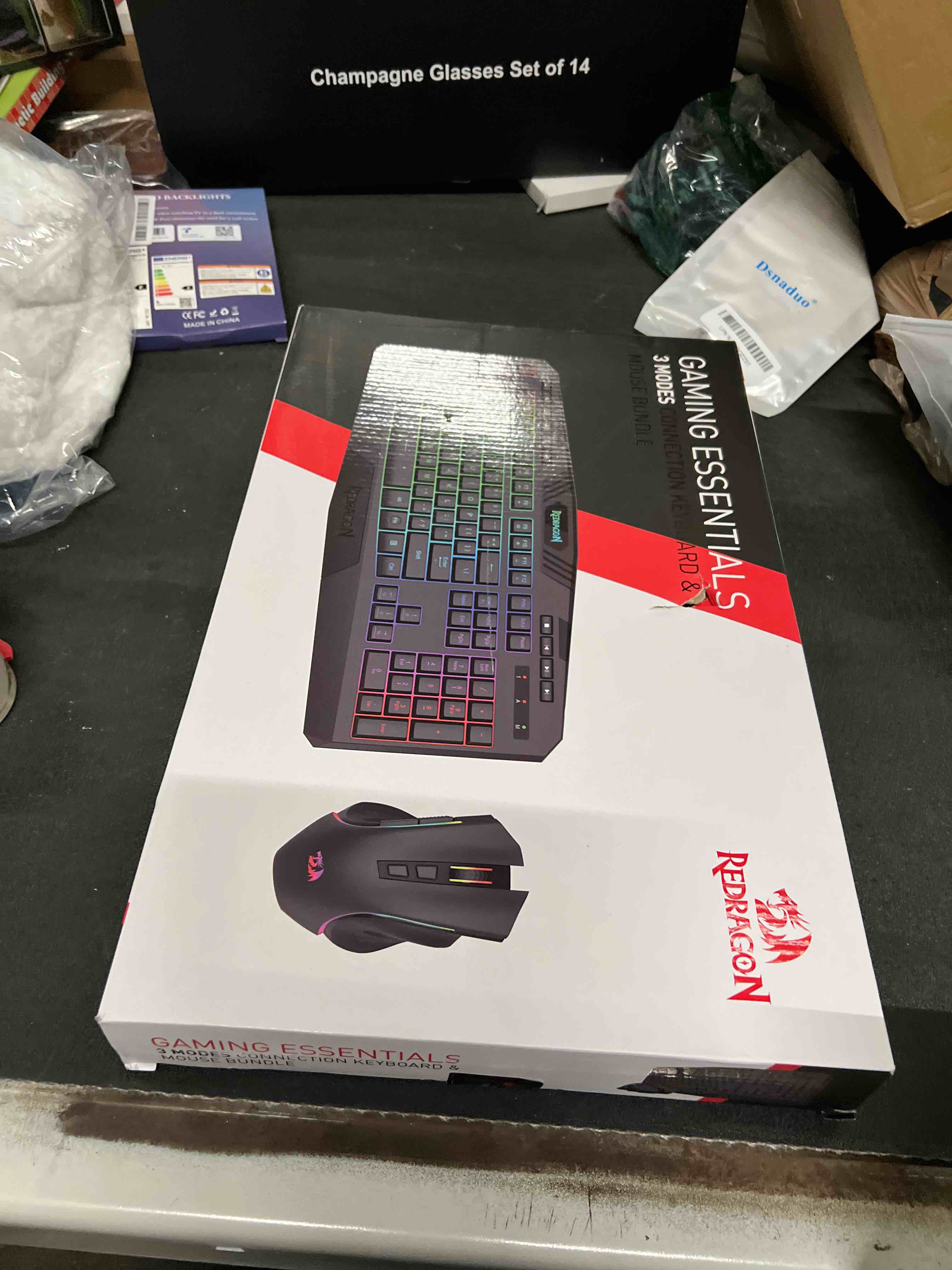 Condition photo showing As Is for Redragon S101M-KS Gaming Keyboard and Mouse Wireless with Tri-Mode, RGB Keyboard and 4800 DPI Gaming Mouse, 10 Independent Multimedia Keys for Wins, PC, Computer, Wireless S101 Ideal for Gamer Wireless Black-Update