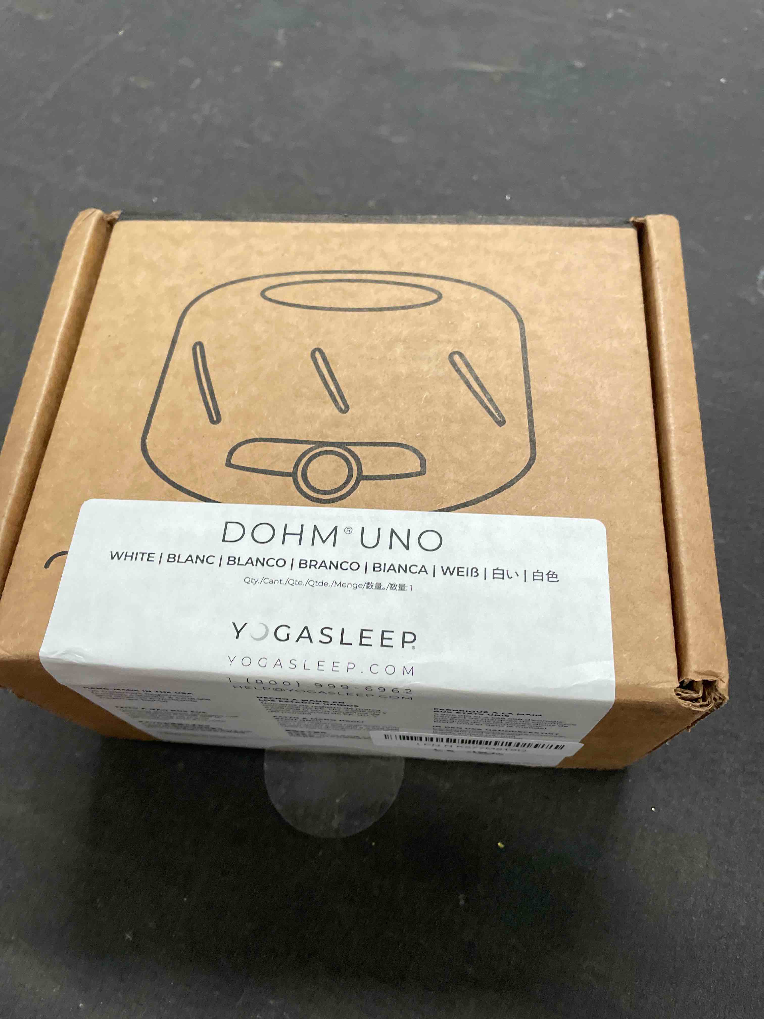 Condition photo showing Good Condition for Yogasleep Dohm UNO White Noise Sound Machine (White) with Real Fan Inside for Non-Looping White Noise, for Travel, Office Privacy, Meditation, Sleep Aid for Adults & Baby, Registry Gift