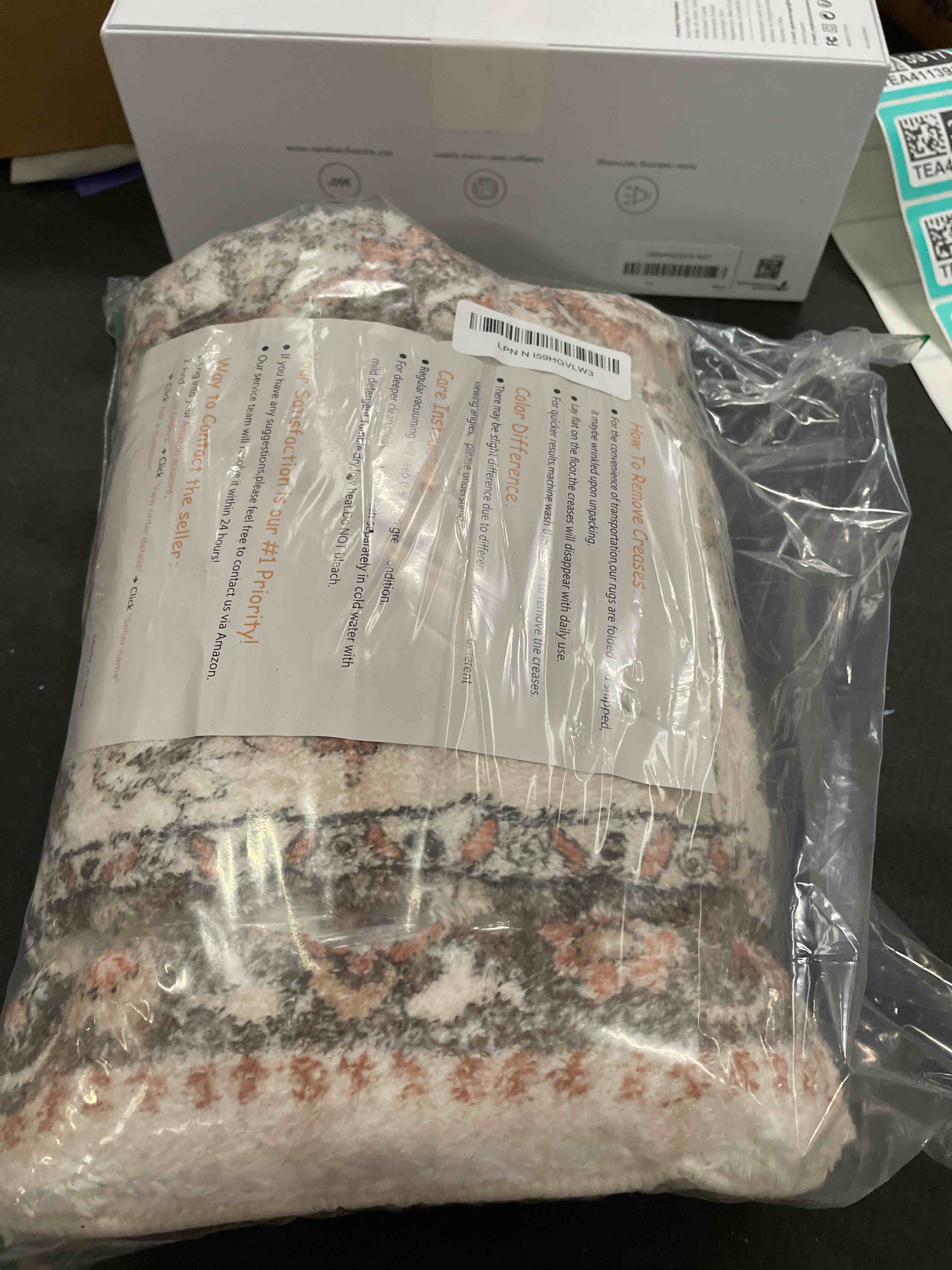 Condition photo showing Good Condition for HEBE Runner Rug 2x6, Non Slip Washable Boho Rug Runners for Hallway, Vintage Floor Carpet Runner for Kitchen, Entryway, Bathroom, Bedroom, Farmhouse, Laundry, Taupe Brown 2' x 6' (Rectangular) Taupe Brown