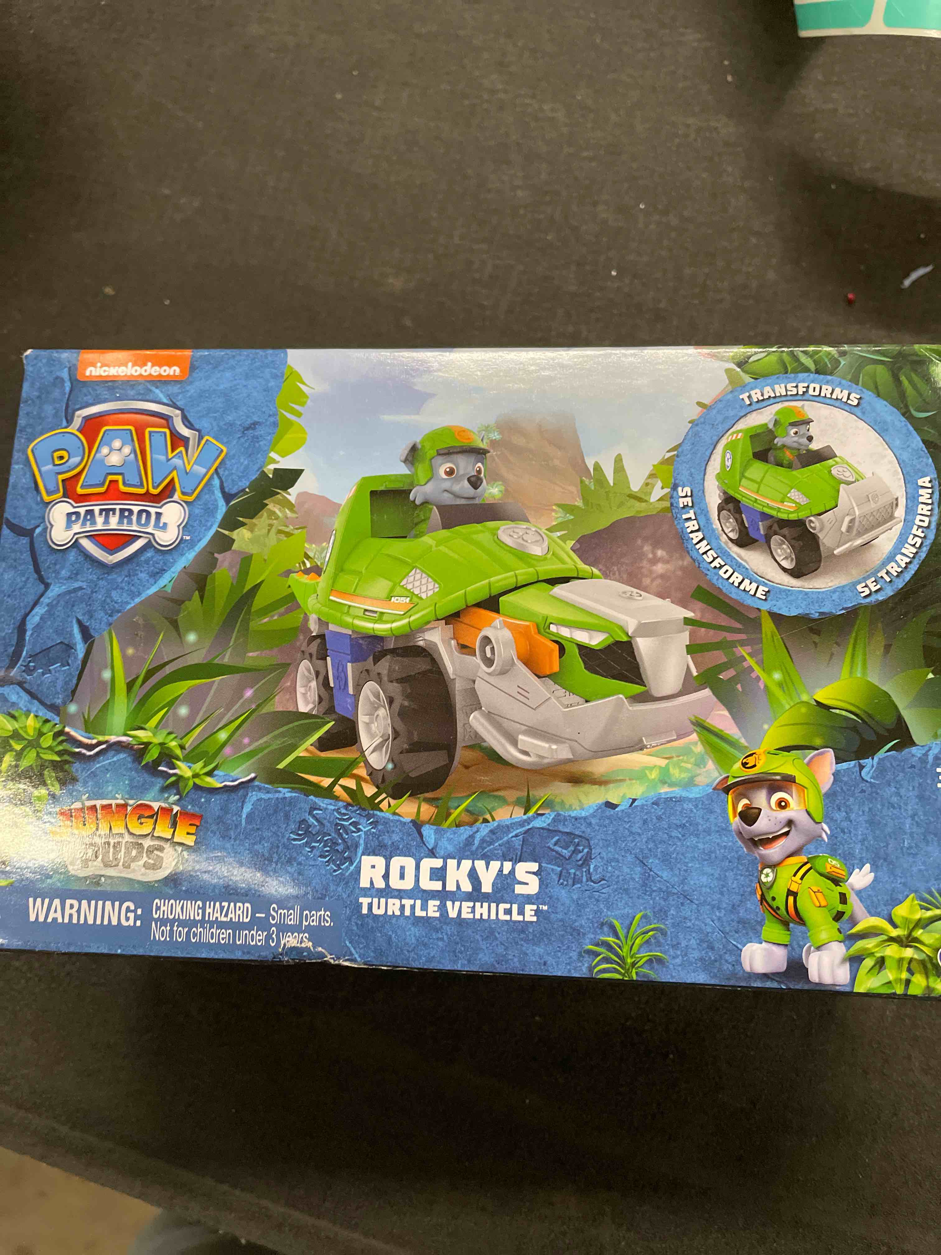 Condition photo showing Good Condition for Paw Patrol Jungle Pups, Rocky Snapping Turtle Vehicle, Toy Truck with Collectible Action Figure, Kids Toys for Boys & Girls Ages 3 and Up