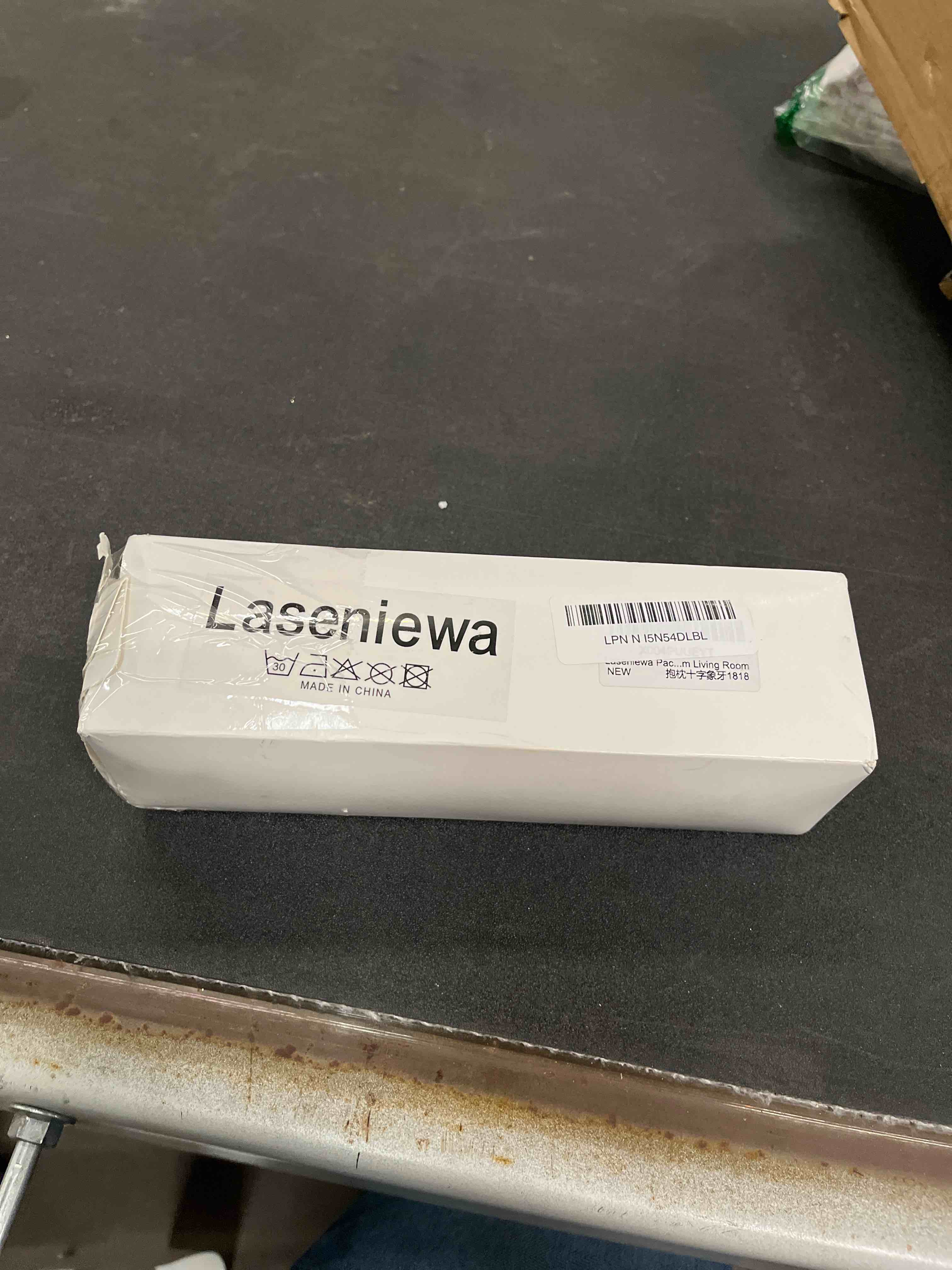 Condition photo showing Good Condition for Velvet Decorative Throw Pillow Covers Set of 2, 18x18 Inch Soft Modern Weave Cushion Case, Farmhouse Home Decor Pillowcase for Sofa Living Room Couch Bed Cream White Weave-ivory 18" x 18" (Pack of 2)