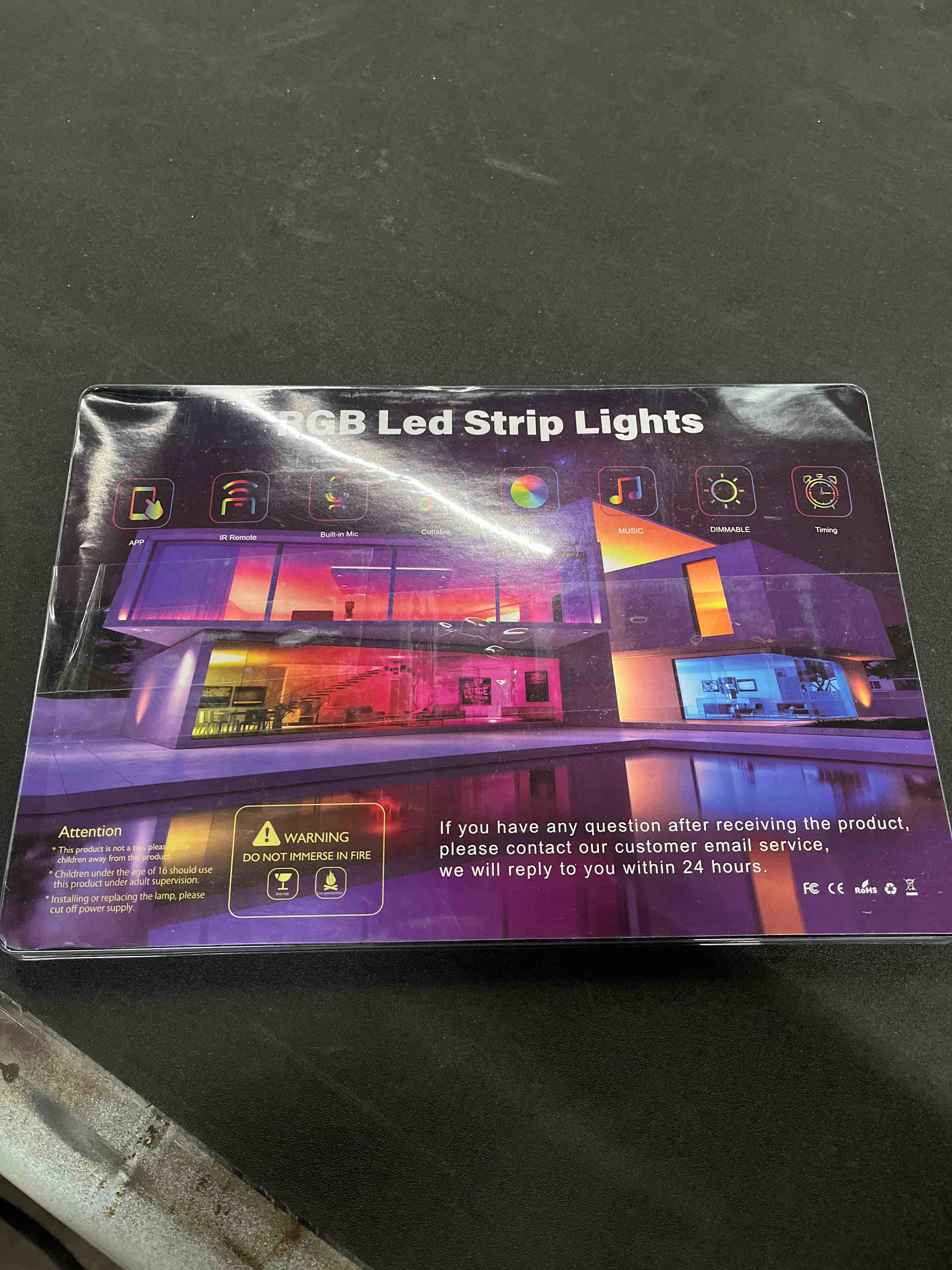 Condition photo showing Good Condition for Led Lights for Bedroom 200 FT (2 Rolls 100 FT), with Remote and Application Control RGB Color Changing LED Strip Lights, Music Synchronization, Used for Room, Family, Party Decoration 200FT