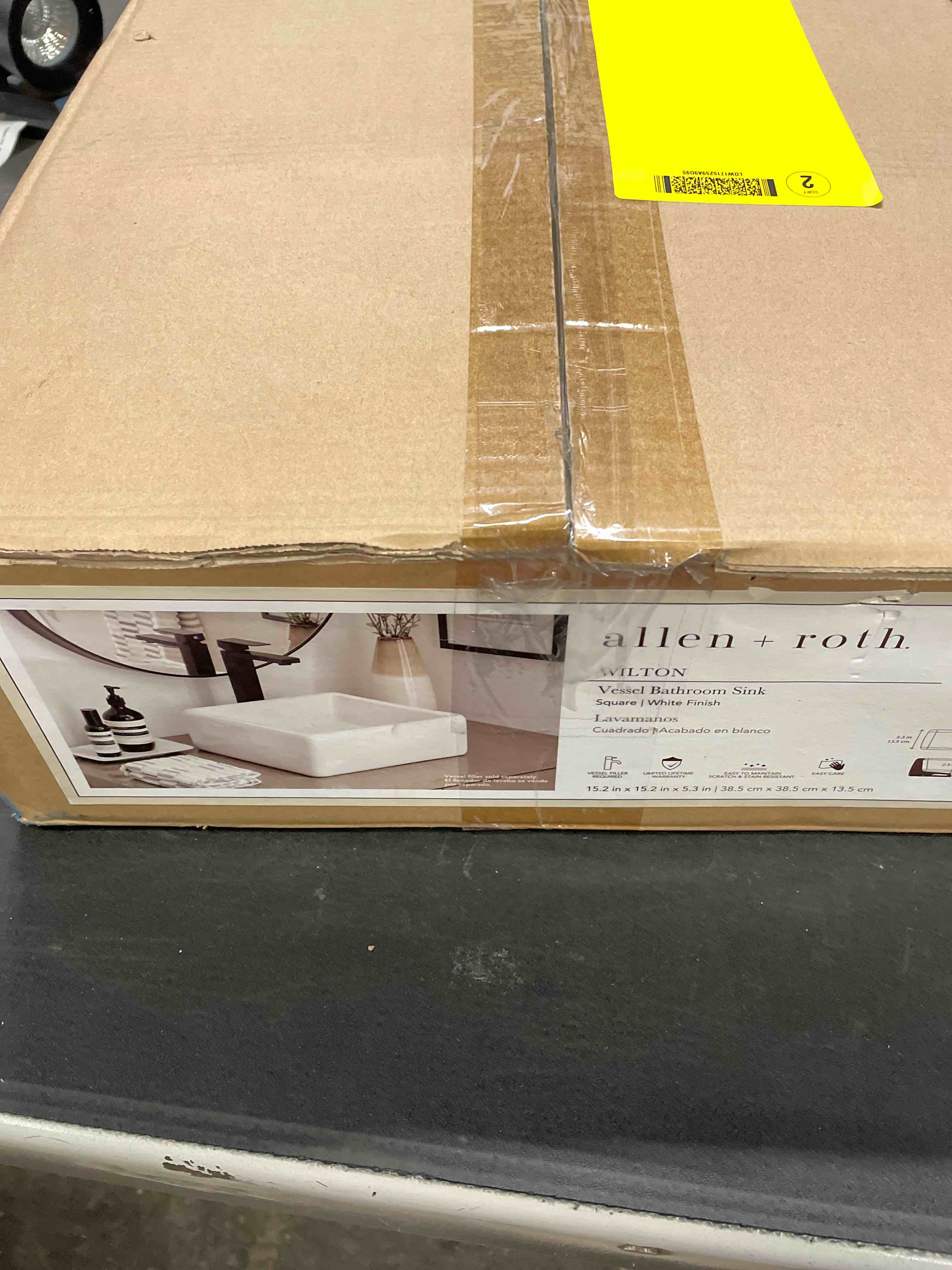 Condition photo showing Good Condition for allen and roth wilton vessel bathroom sink 