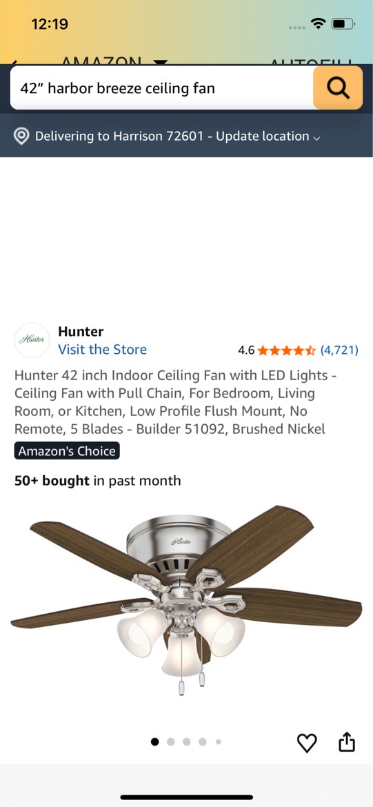 42” harbor breeze ceiling fan 