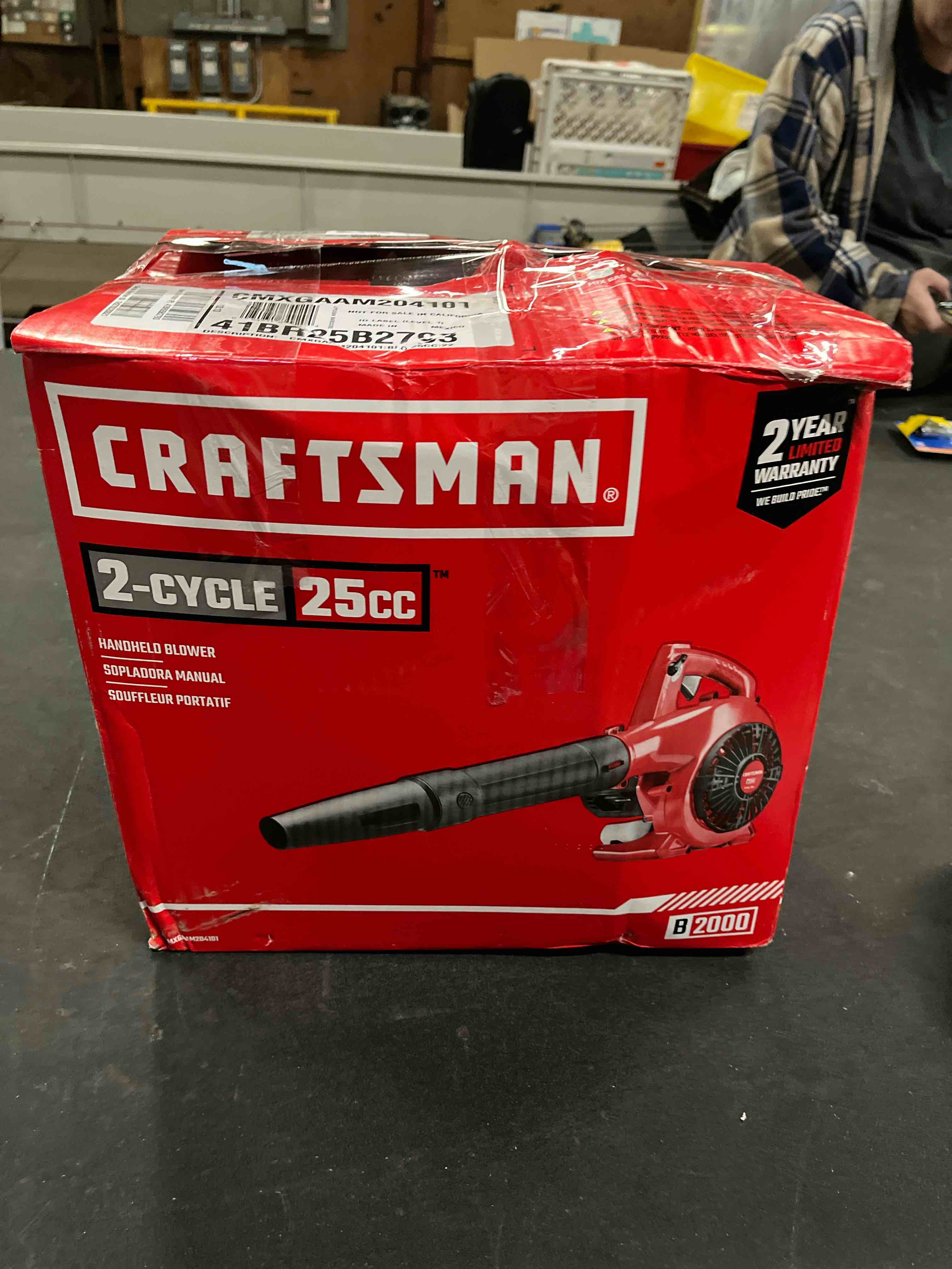 Condition photo showing Good Condition for craftsman 2-cycle 25 cc handheld blower