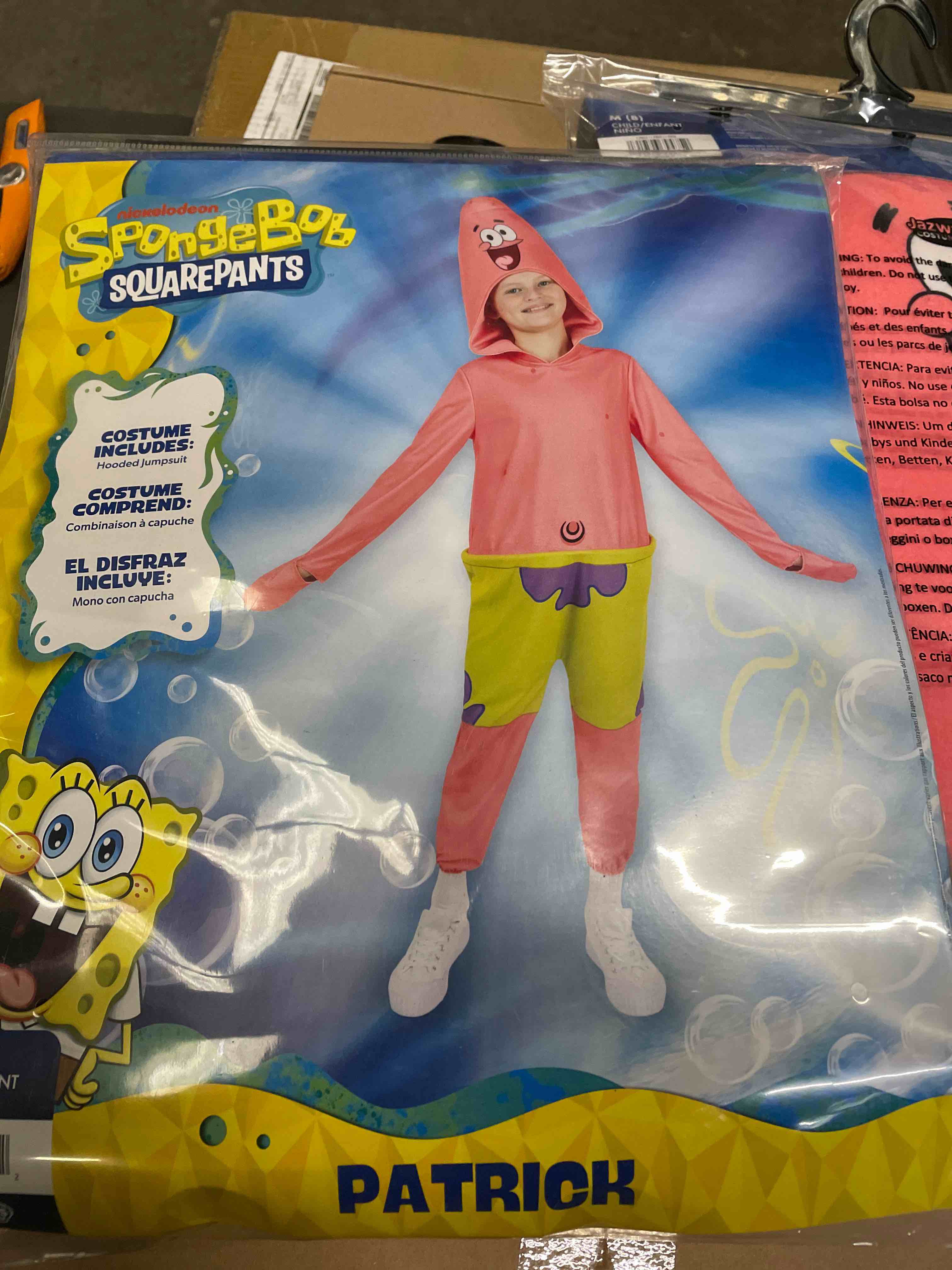 Condition photo showing Good Condition for spongebob squarepants patrick official youth onesie halloween costume - premium quality onesie jumps