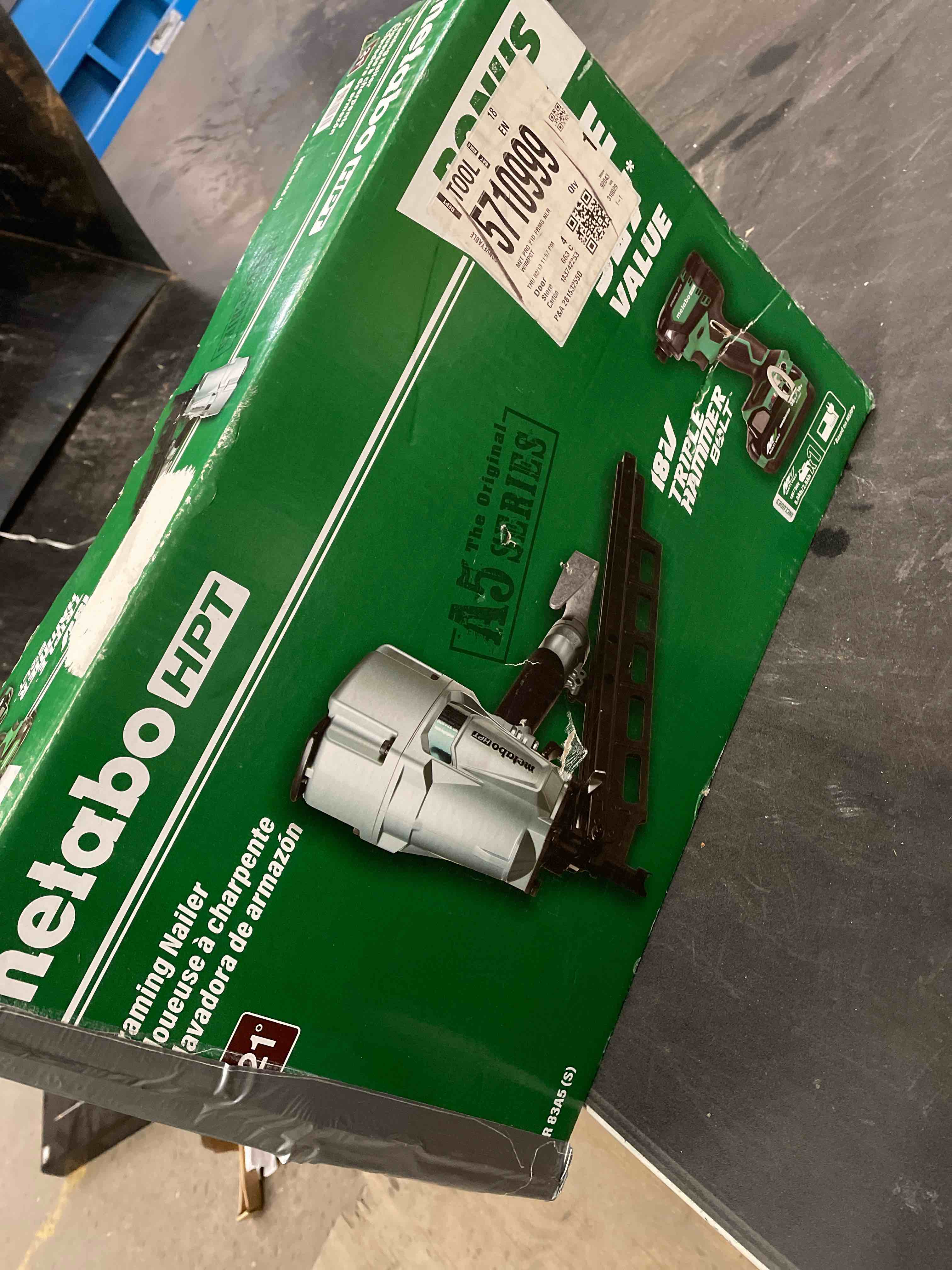 Condition photo showing Good Condition for metabo hpt framing nailer