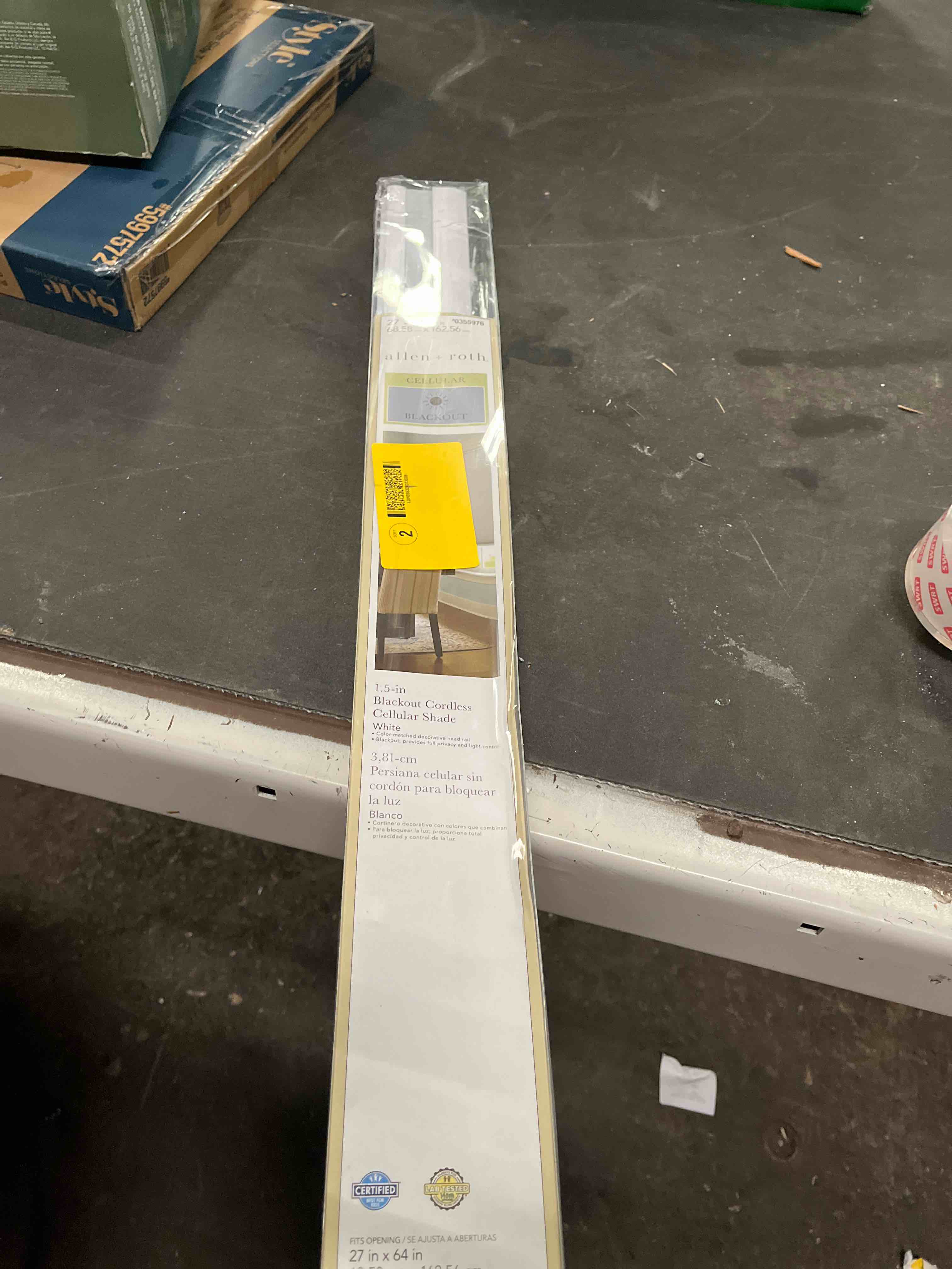 Condition photo showing Good Condition for allen and roth 1.5-in blackout cordless cellular shade white