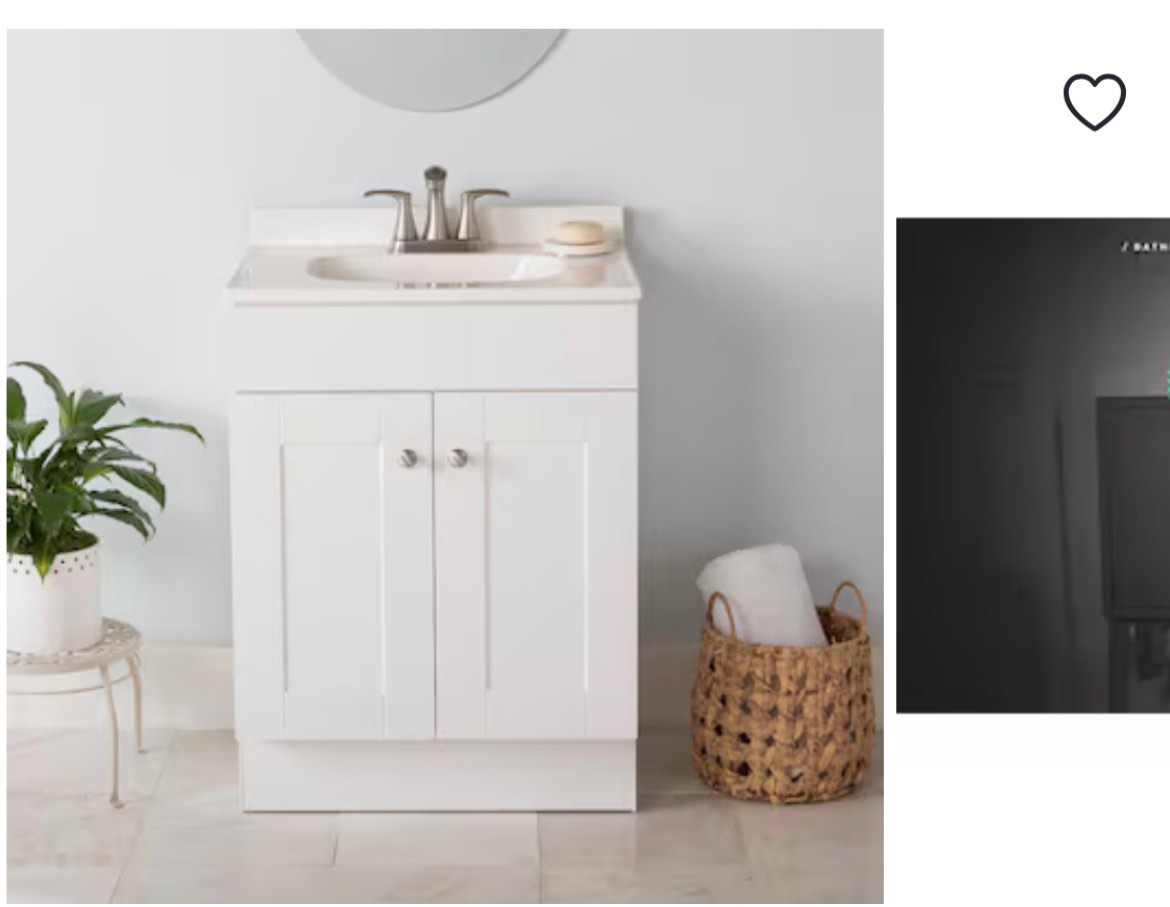 project source 24-in vanity with cultured marble top