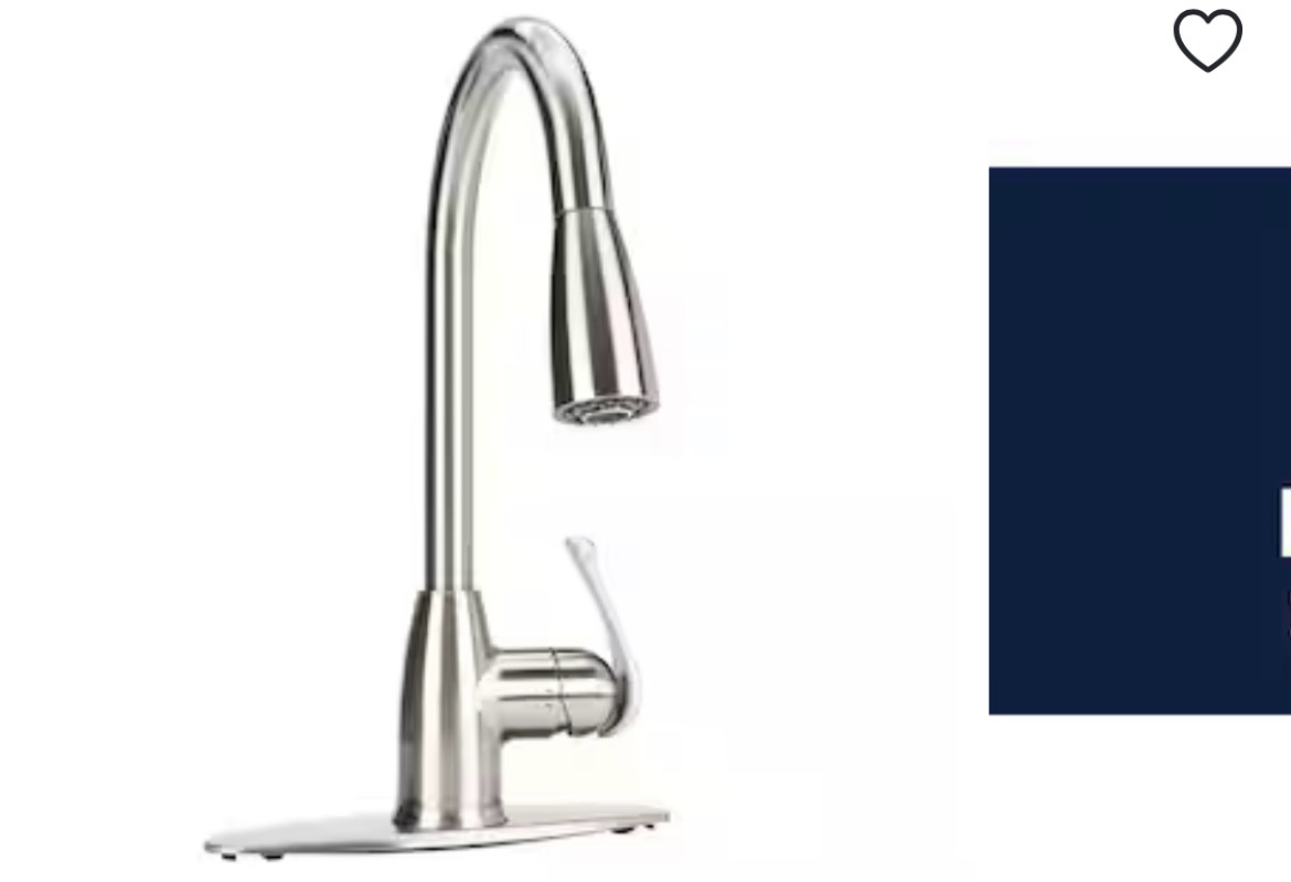 project source pull-down kitchen faucet stainless steel finish