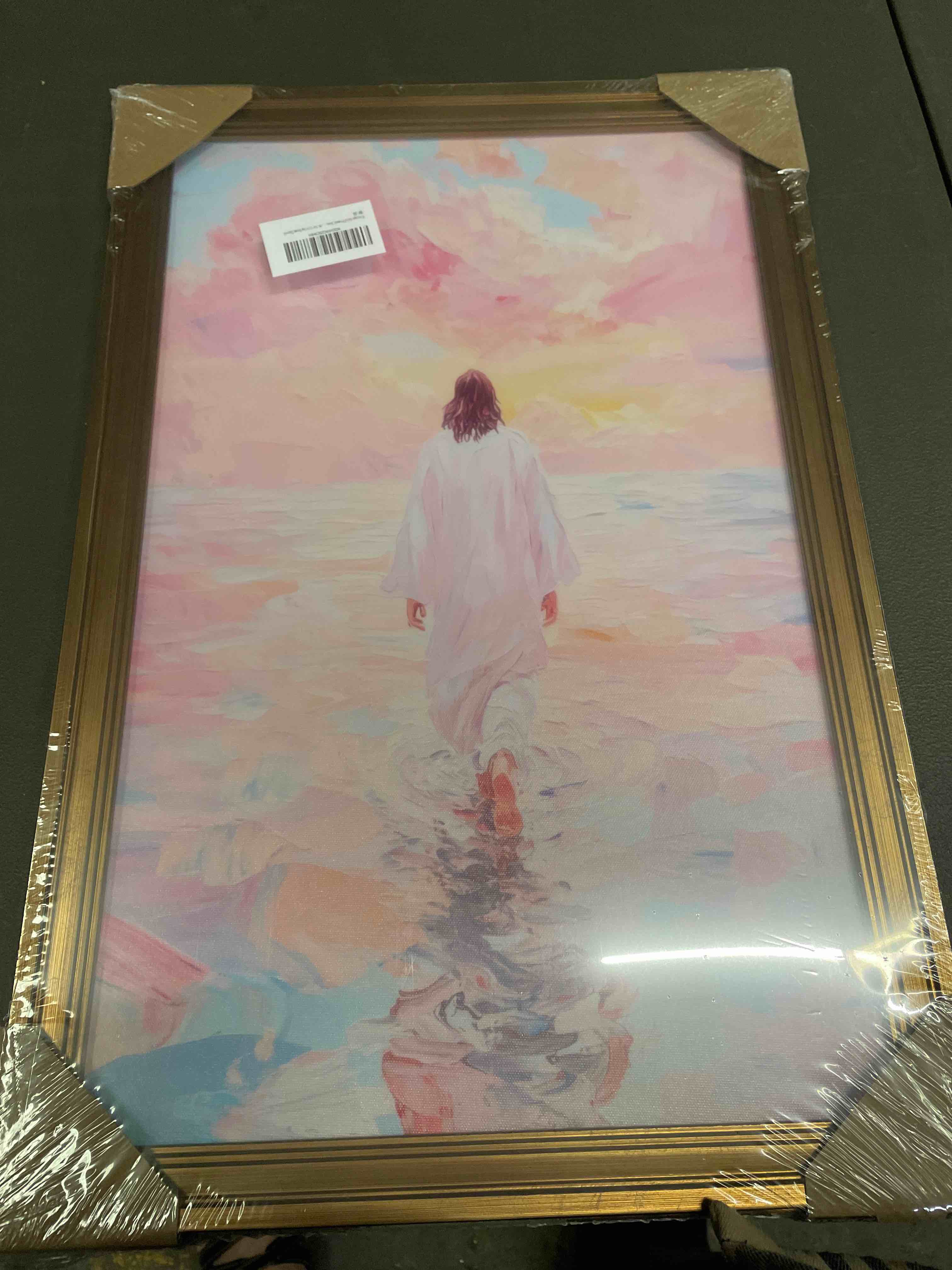 jesus walking on water art