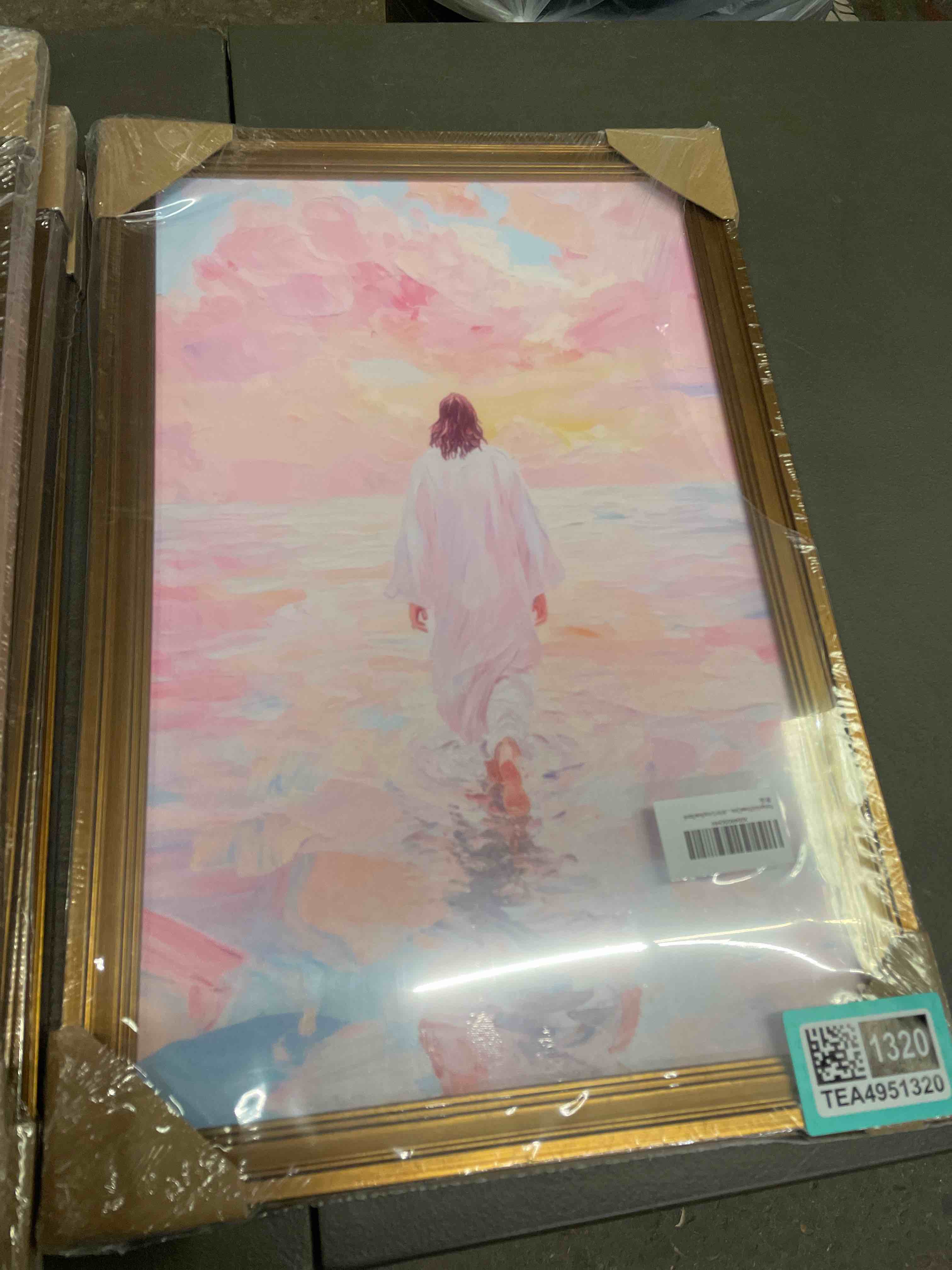 jesus walking on water art