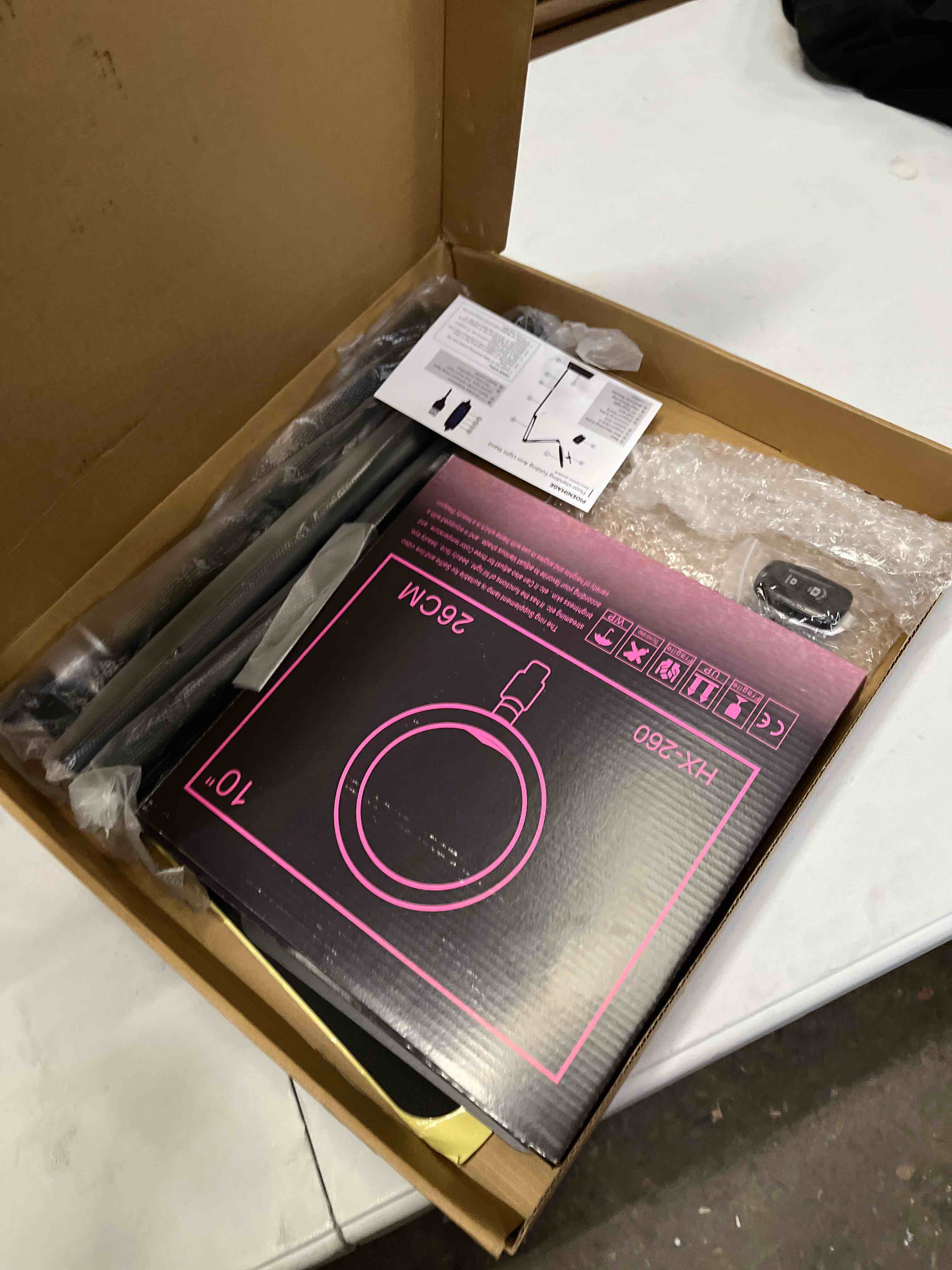Condition photo showing Good Condition for ring fill light