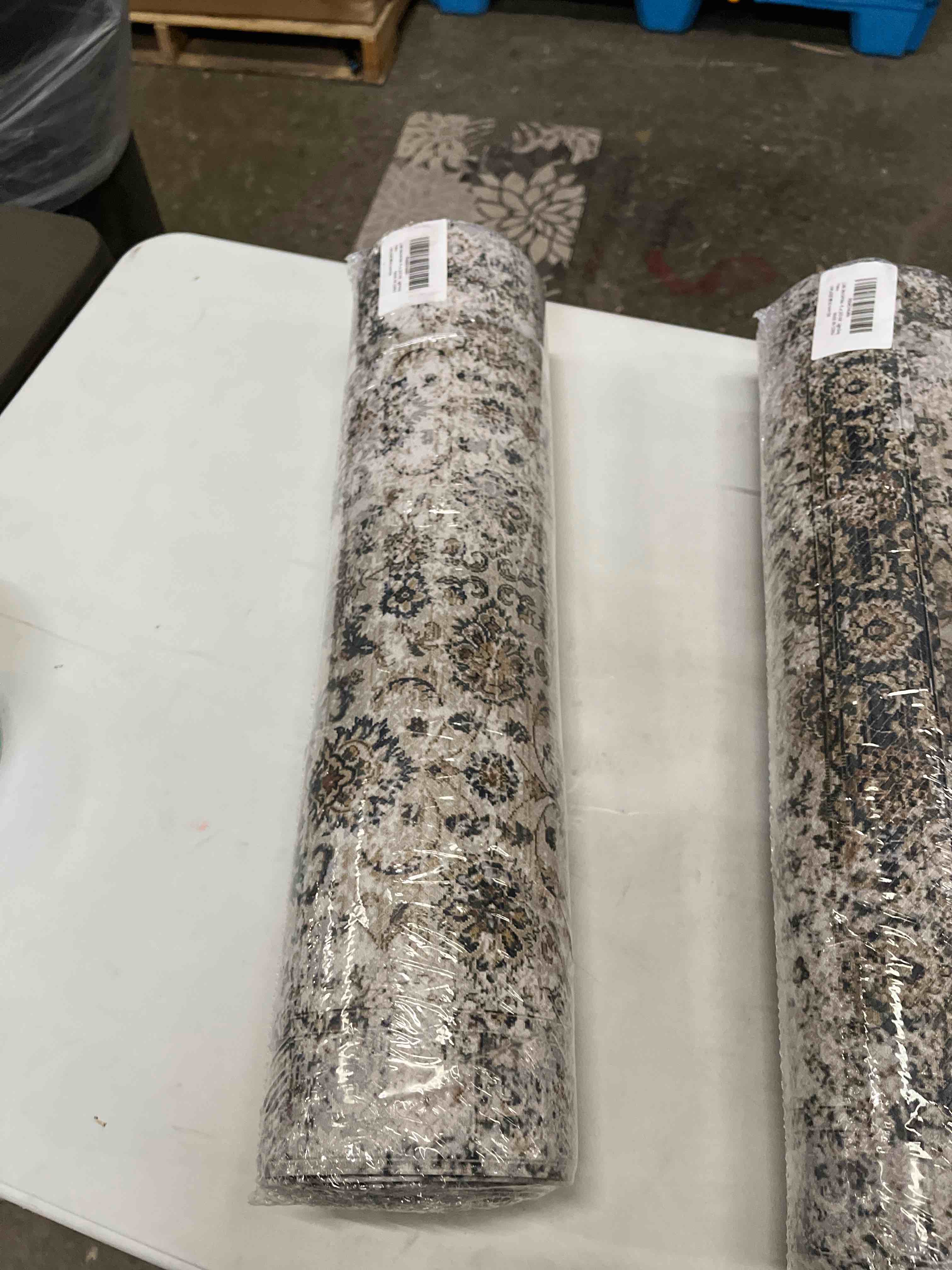 Condition photo showing Good Condition for lumi 2025 upgraded anti fatigue cushioned kitchen mat for floor, non-slip comfort pvc padded mats with faux leather surface for desk office, sink, laundry, 24"x59" fog nest 59"l x 24"w x 0.4"th