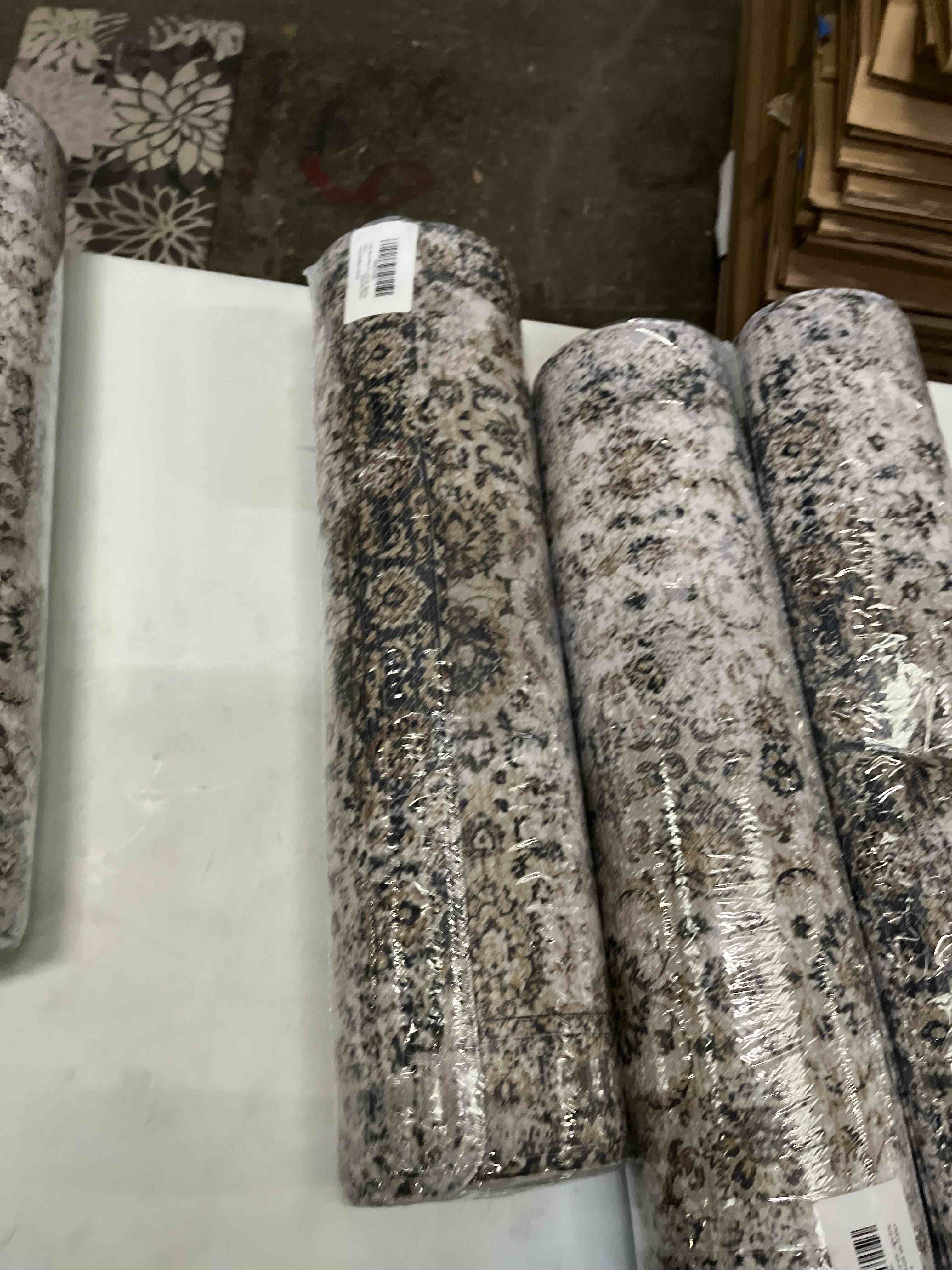 Condition photo showing Good Condition for lumi 2025 upgraded anti fatigue cushioned kitchen mat for floor, non-slip comfort pvc padded mats with faux leather surface for desk office, sink, laundry, 24"x59" fog nest 59"l x 24"w x 0.4"th