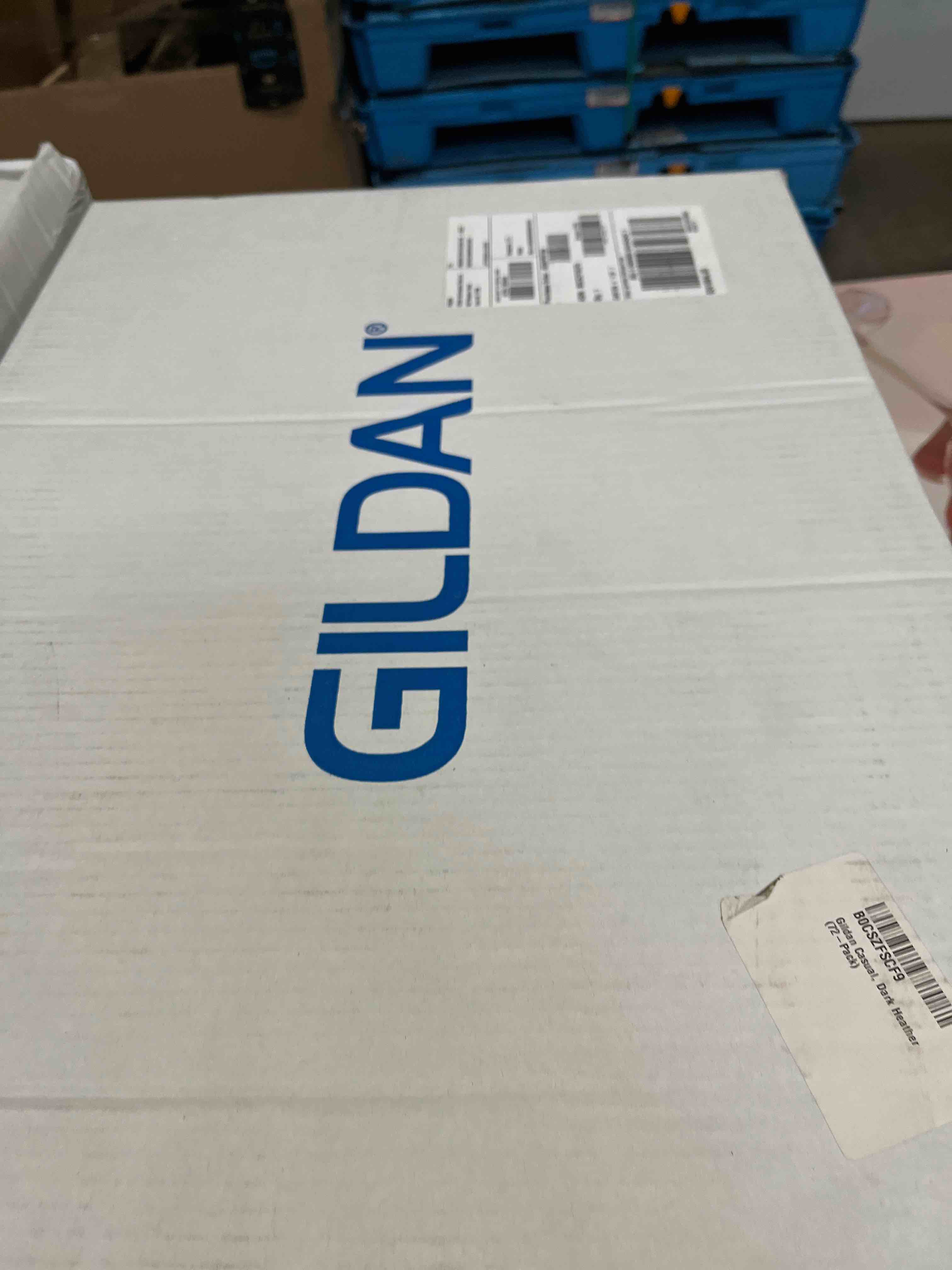 Condition photo showing Good Condition for gildan adult ultra cotton long sleeve t-shirt, style g2400, multipack 72 dark heather (72-pack) large