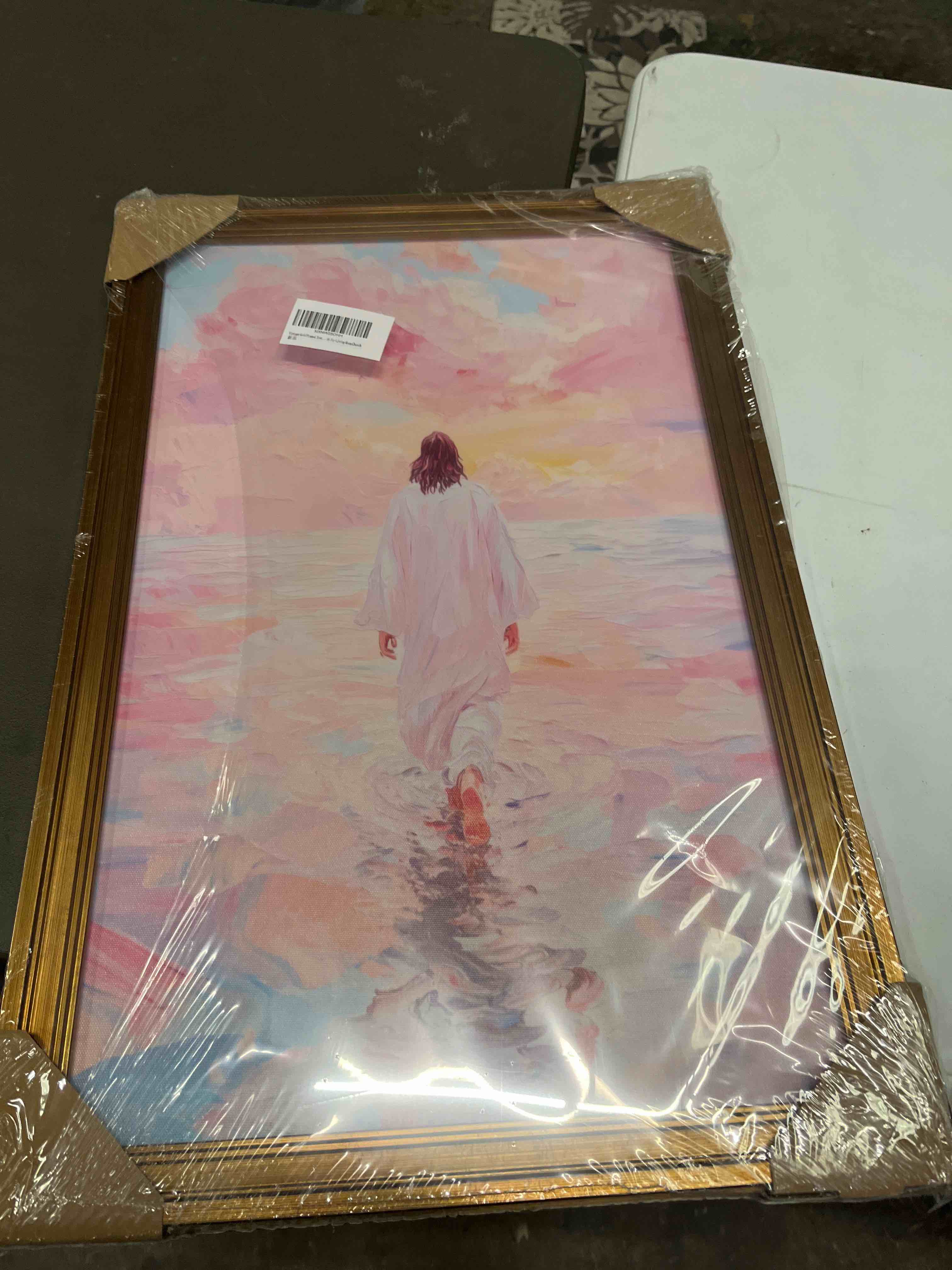 jesus walking on water wall art