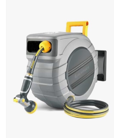 Condition photo showing Good Condition for retractable garden hose 100ft