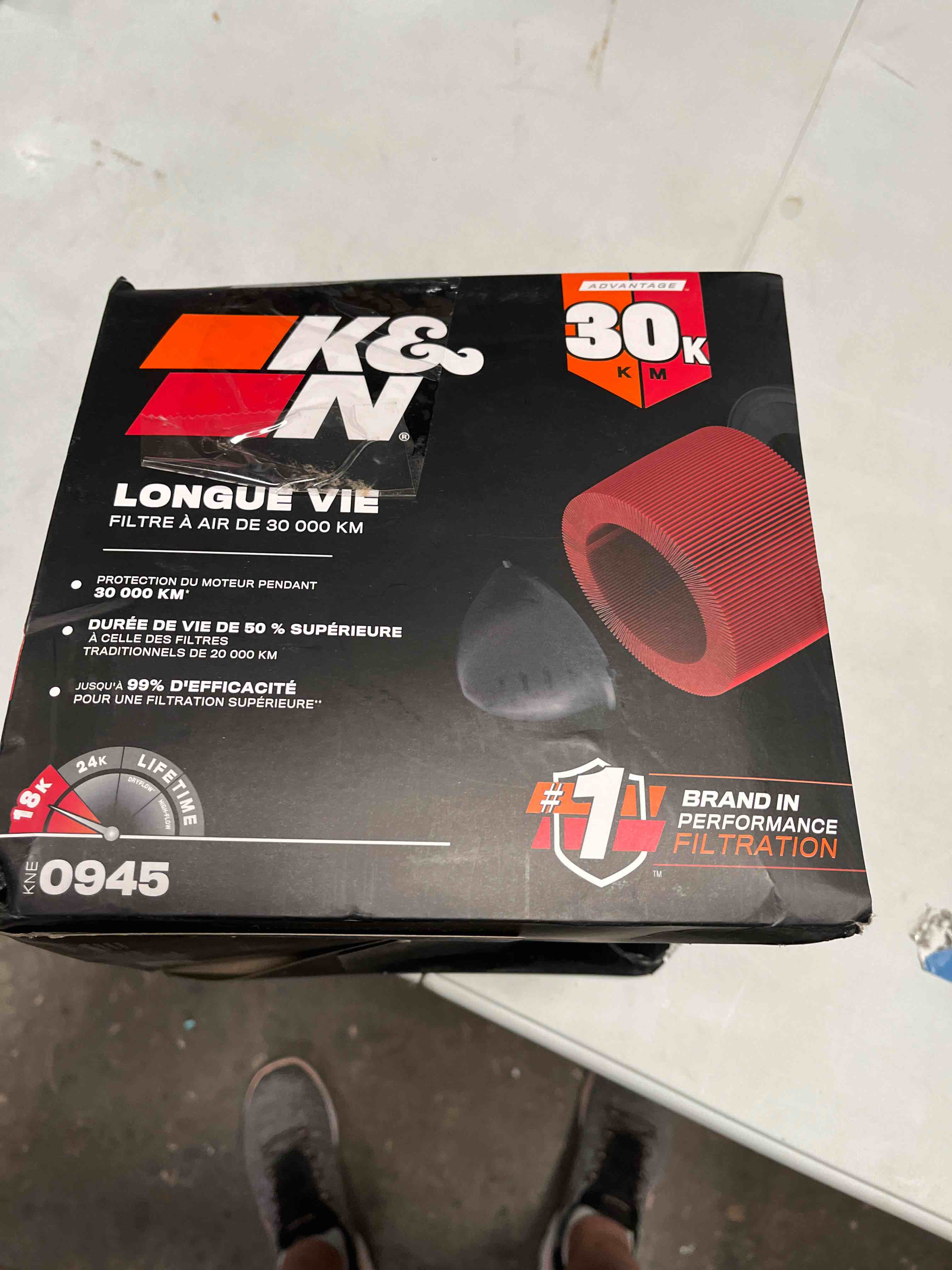 Condition photo showing Good Condition for k&n longue vie filtre