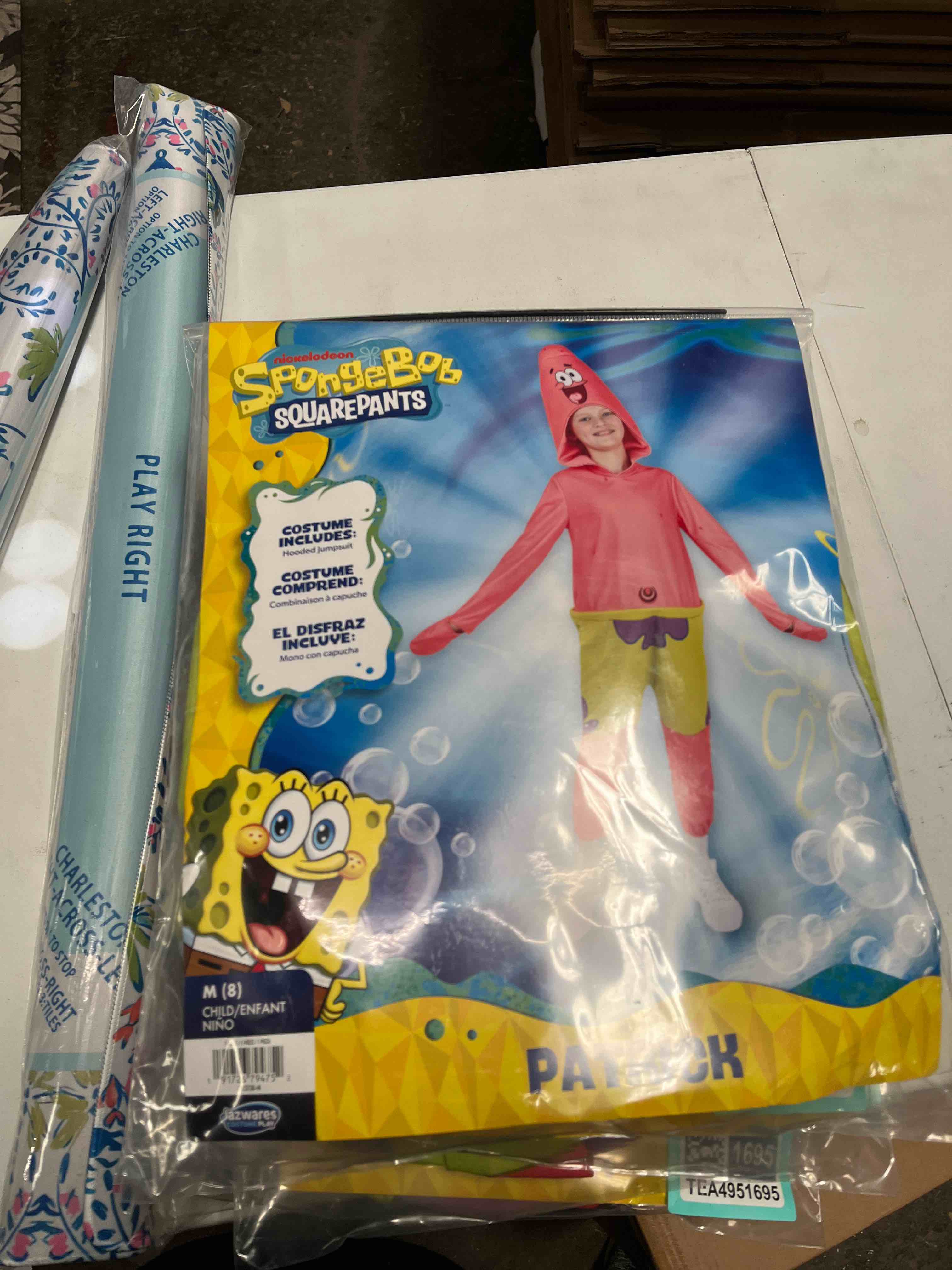 Condition photo showing Good Condition for spongebob squarepants patrick official youth onesie halloween costume - premium quality onesie jumps