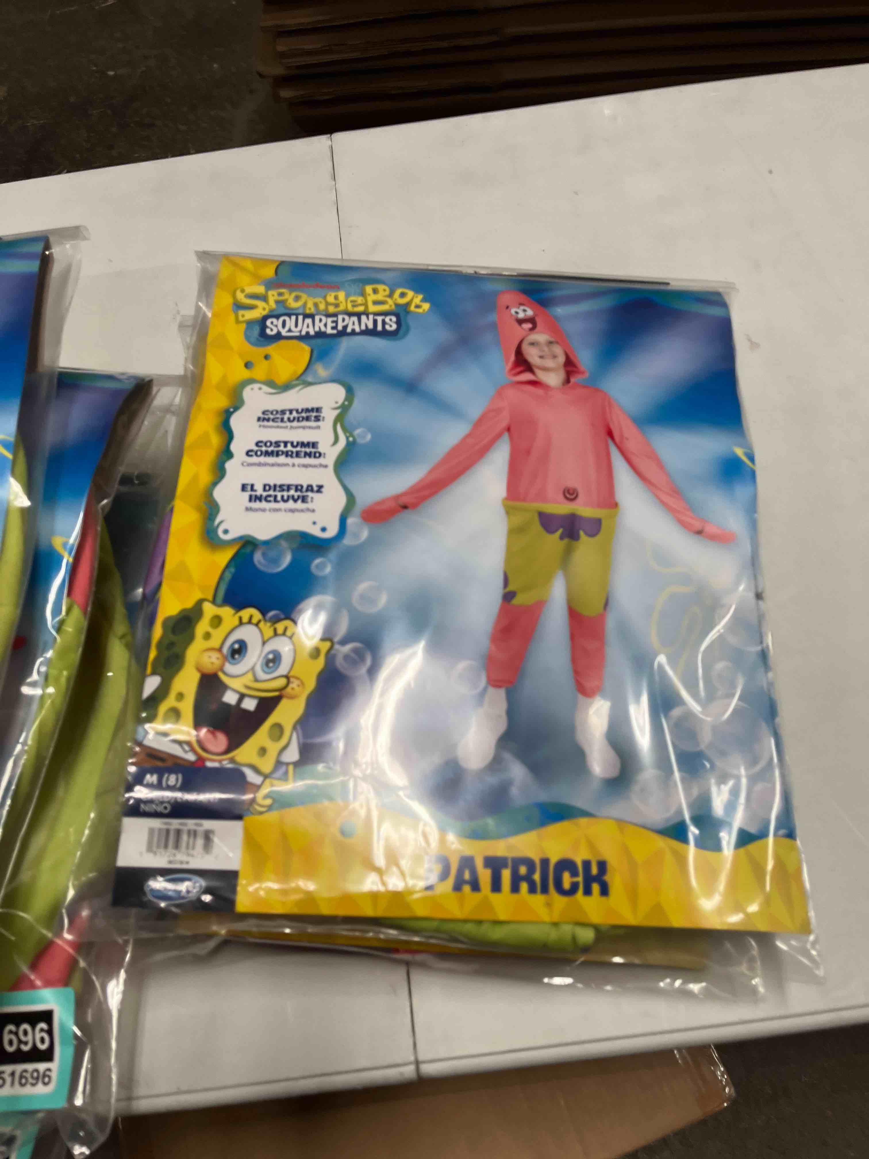 Condition photo showing Good Condition for spongebob squarepants patrick official youth onesie halloween costume - premium quality onesie jumps