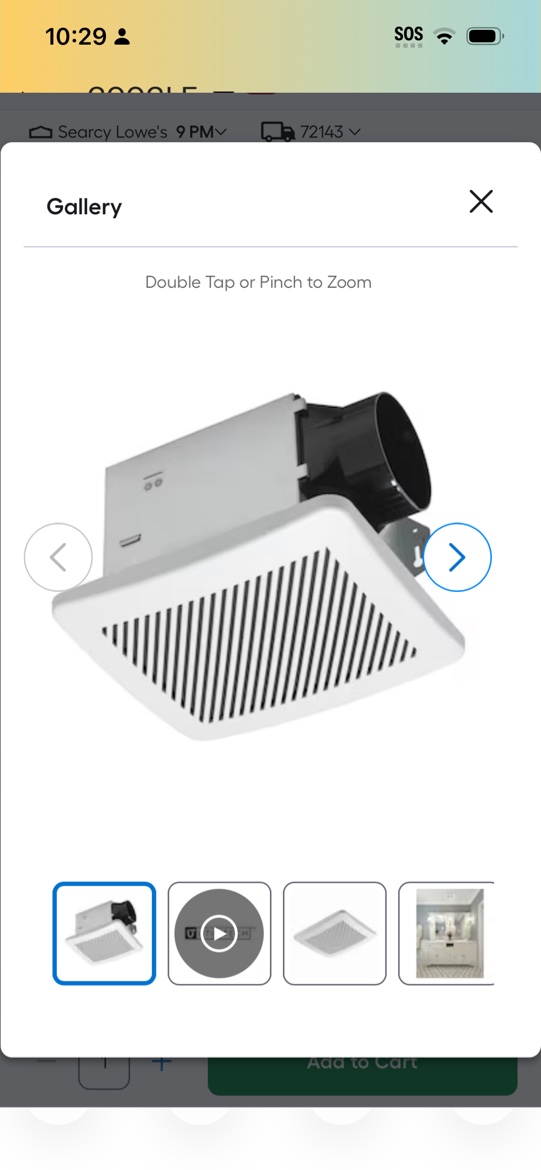 utilitech 1.5-sone 100-cfm white bathroom fan with humidity sensor (energy star