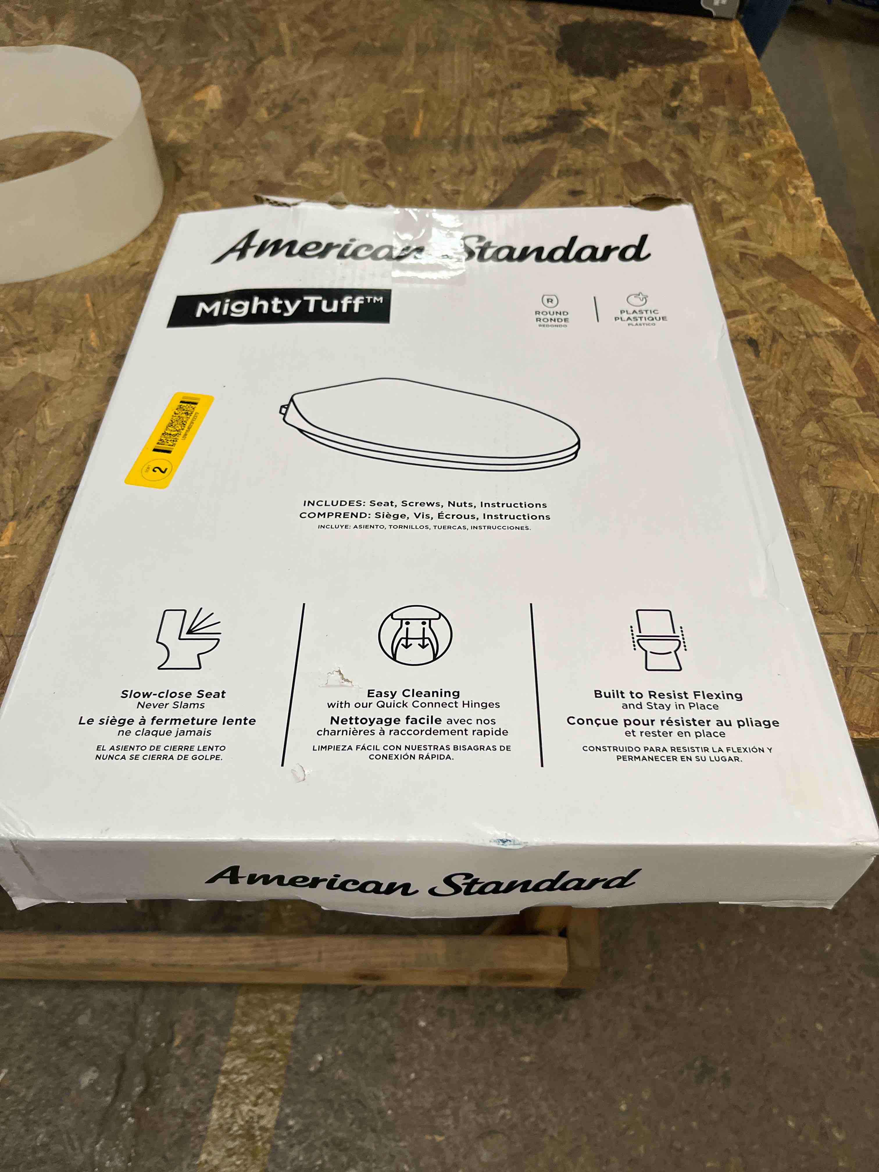 american standard 5503a00b.020 slow elongated closed front toilet seat, white
