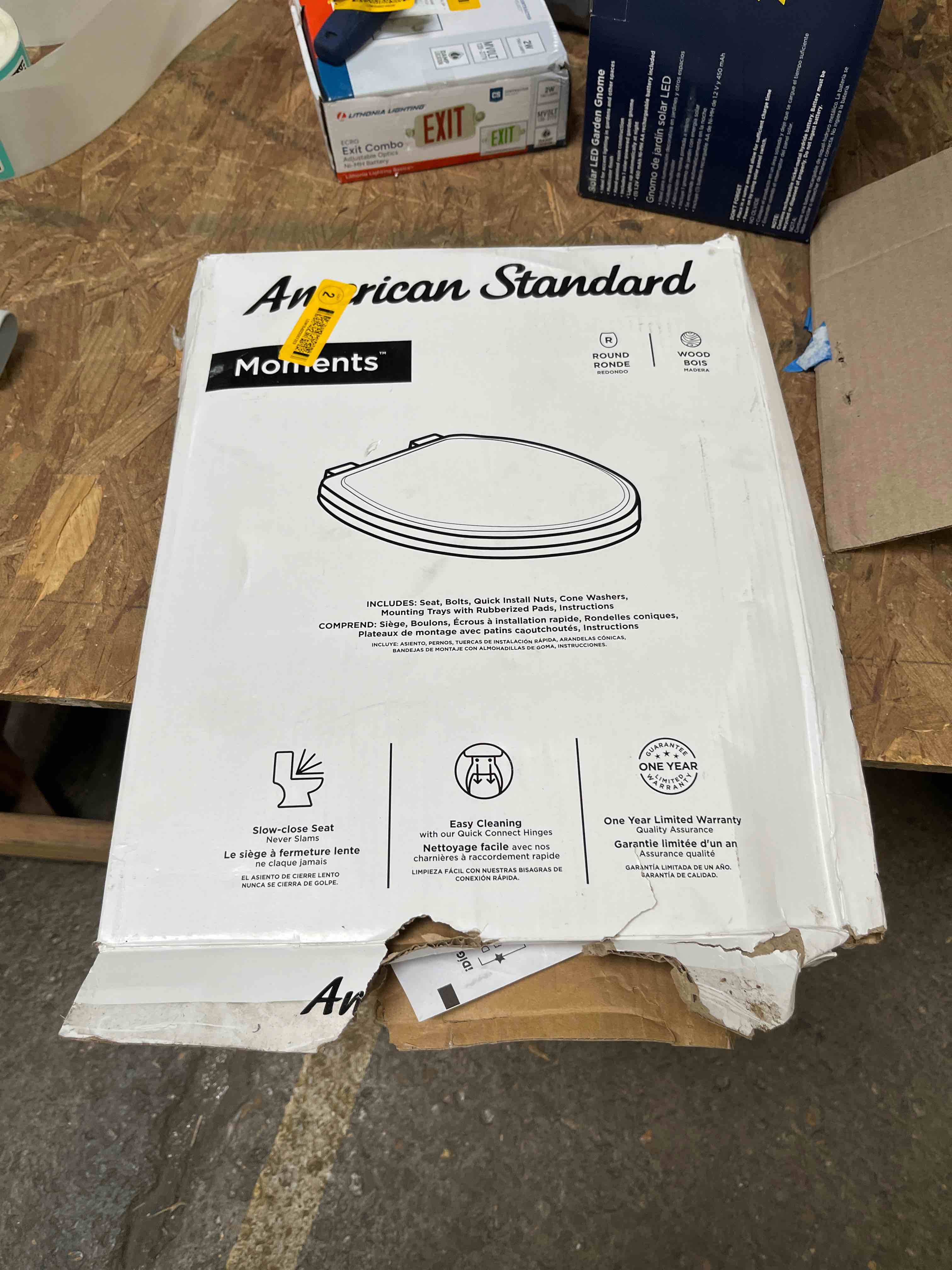 american standard 5311012.020 laurel toilet seat, white