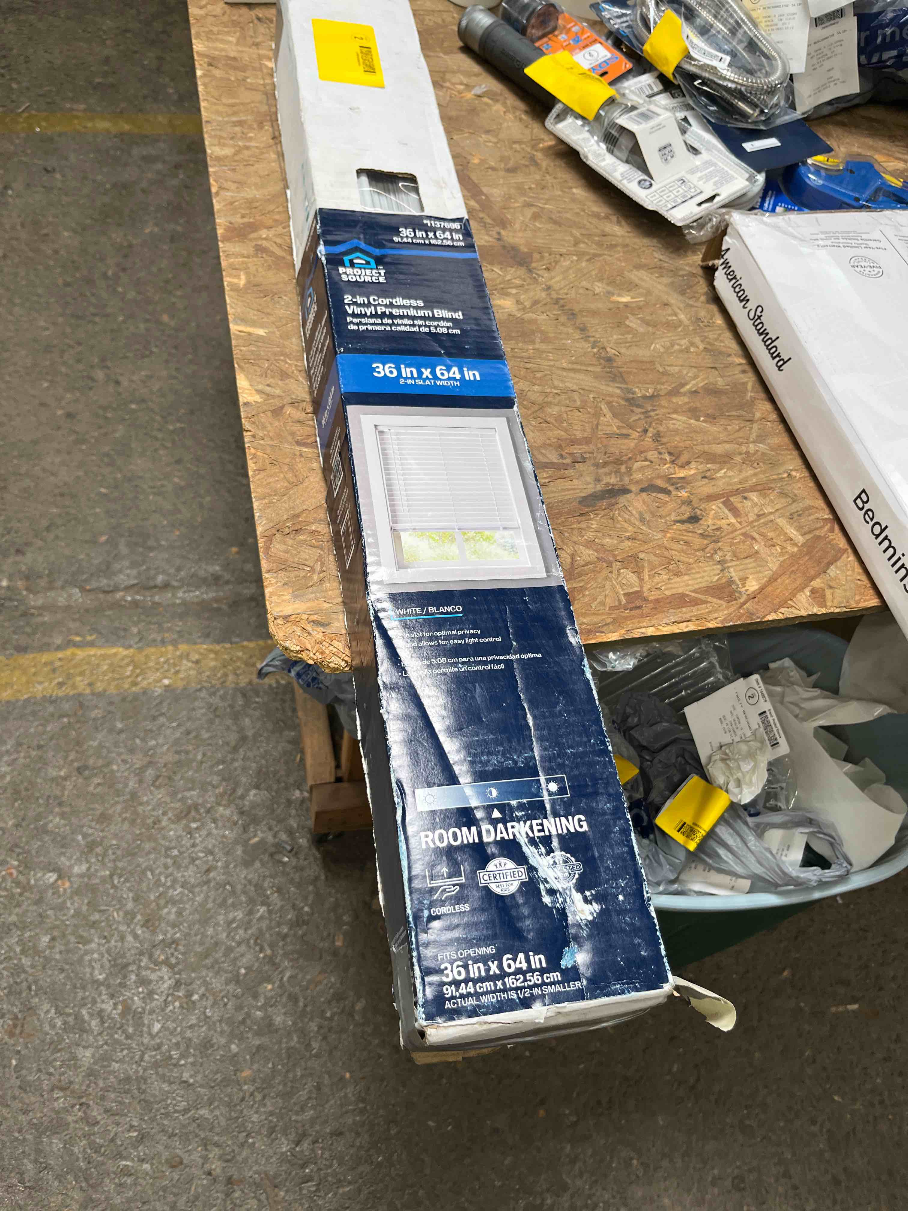 project source 2” cordless vinyl premium blind 