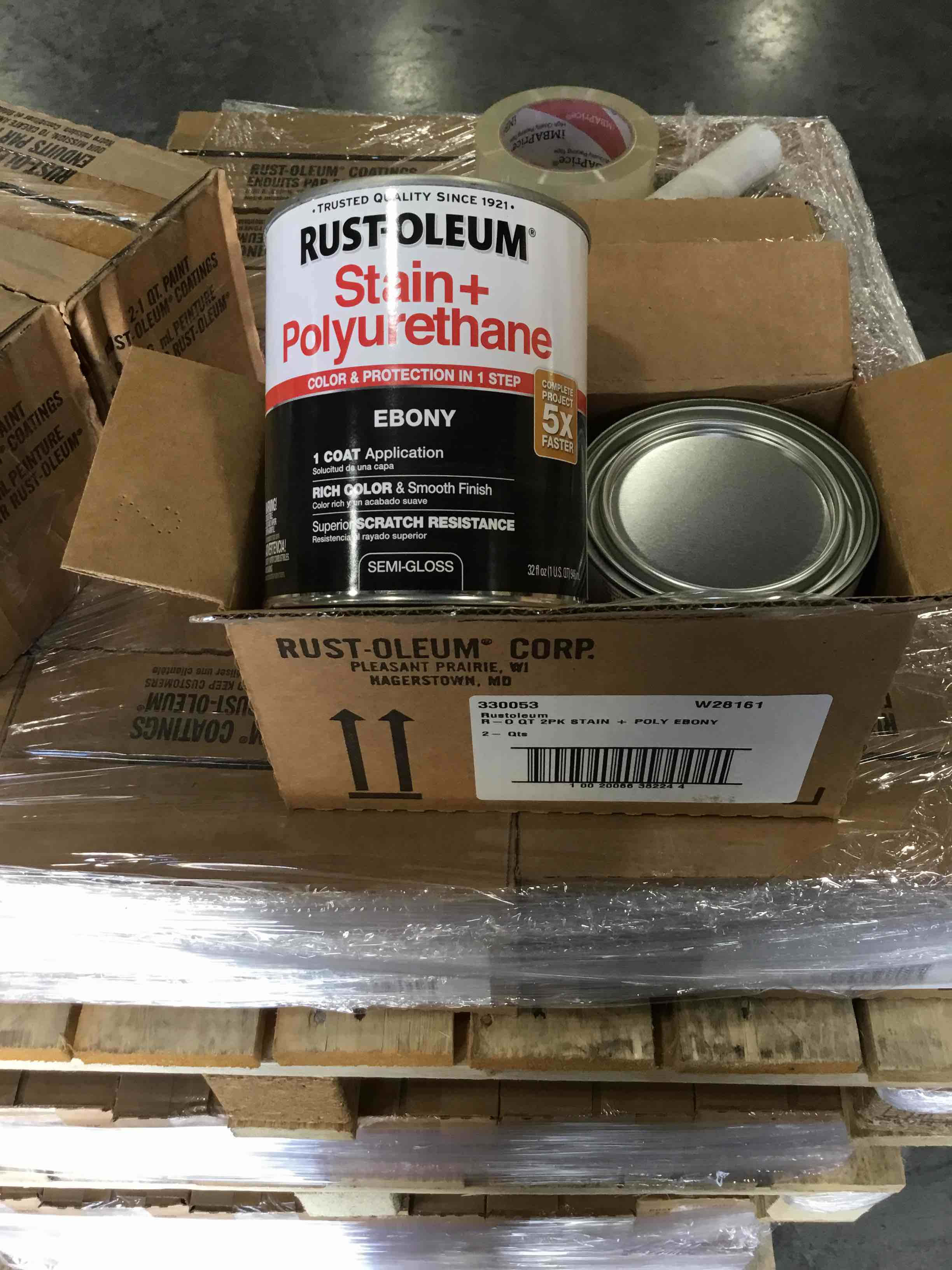 Rust Oleum Stain + Poly - lots of 4 quarts - great for crafting or small projects!