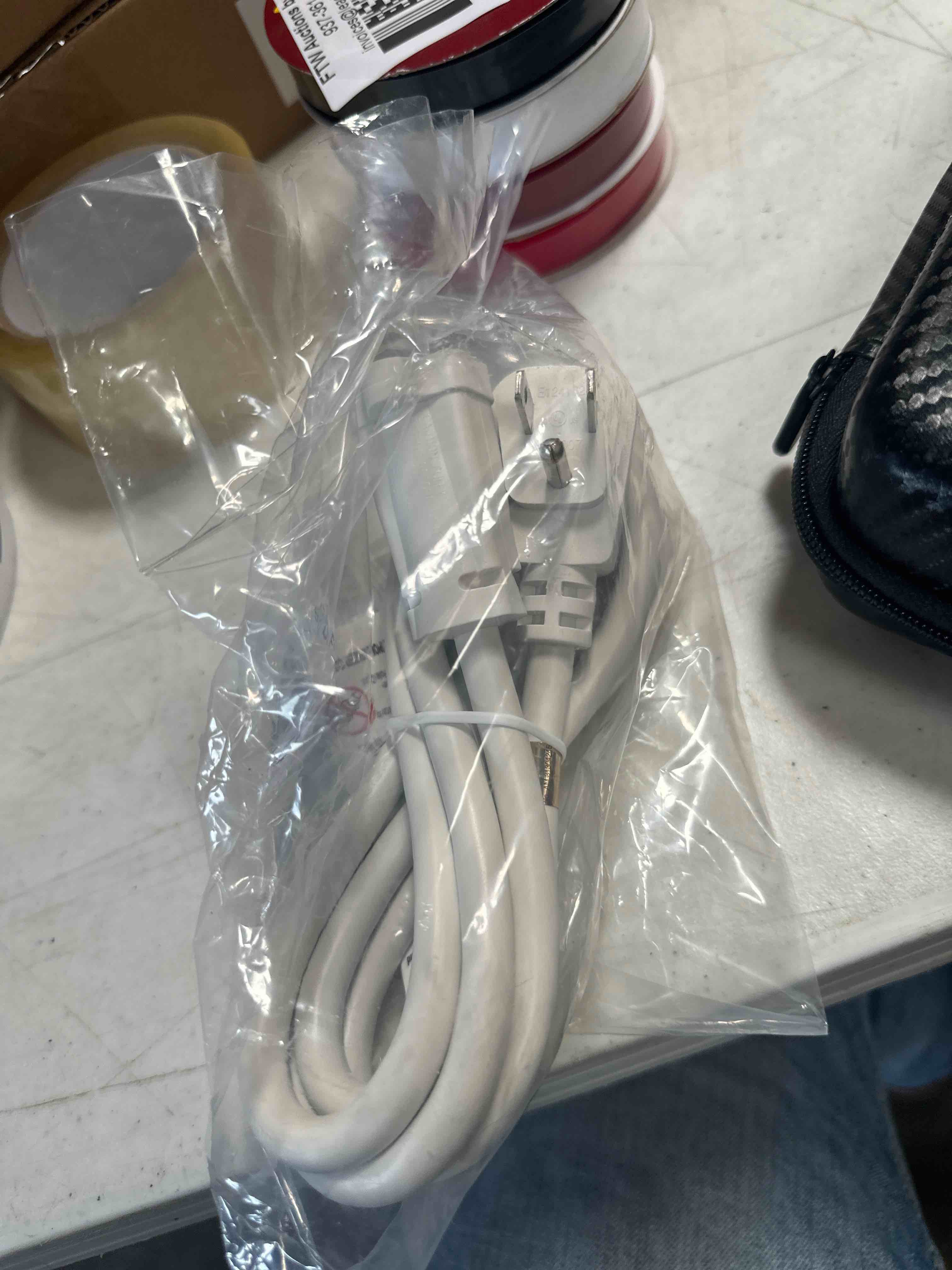 White extension cable 