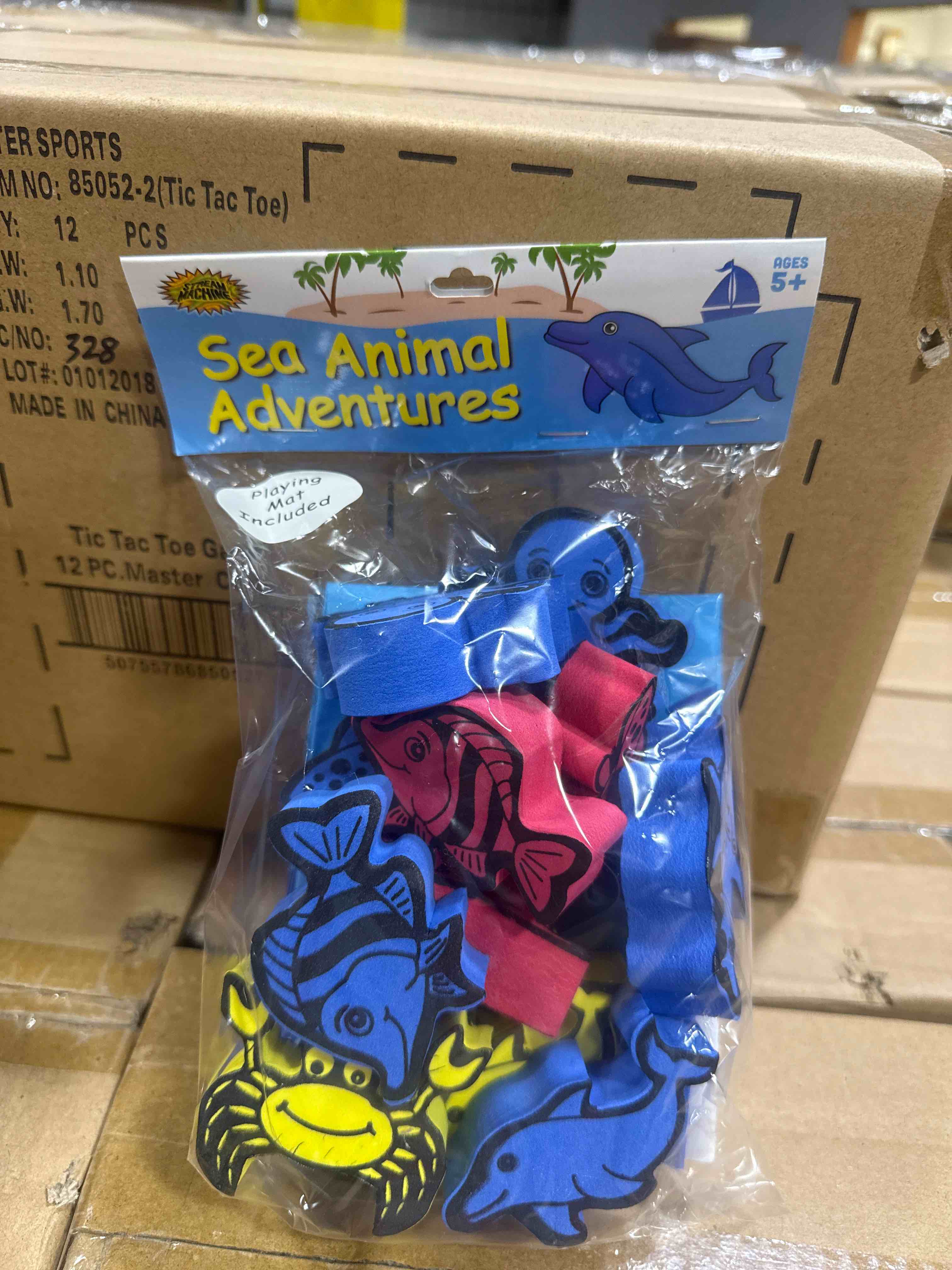 Sea animal adventures includes play mat