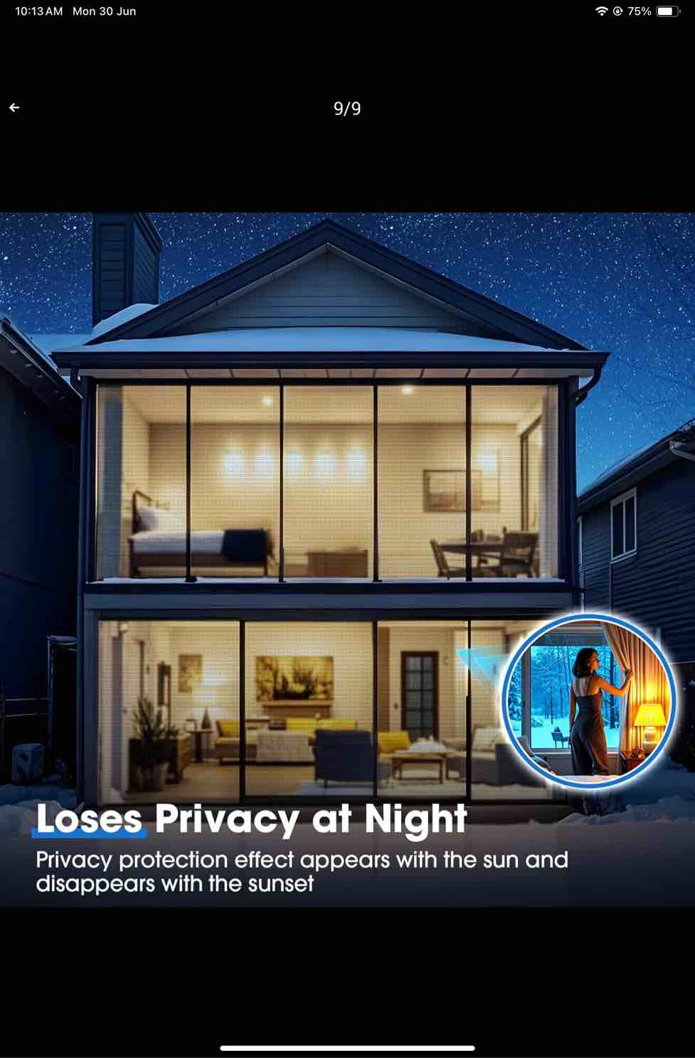 Coavas One Way Privacy Window Film,Reflective Home Glass Mirror Tint See Out Not in,Heat UV Blocking Static Cling for Office Front Door Daytime Privacy Covering, Blue-Silver,35.4x78.7 in